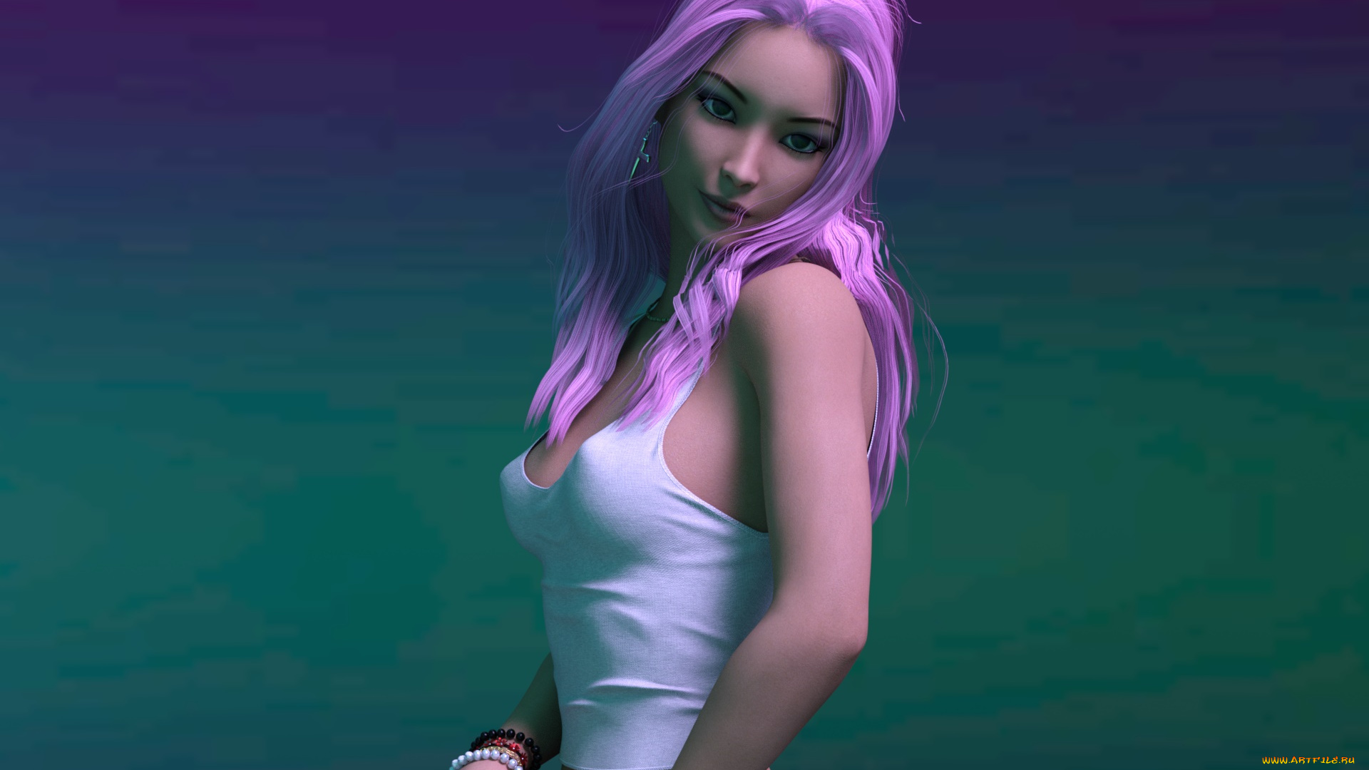 3д, графика, люди, , people, фон, взгляд, девушка