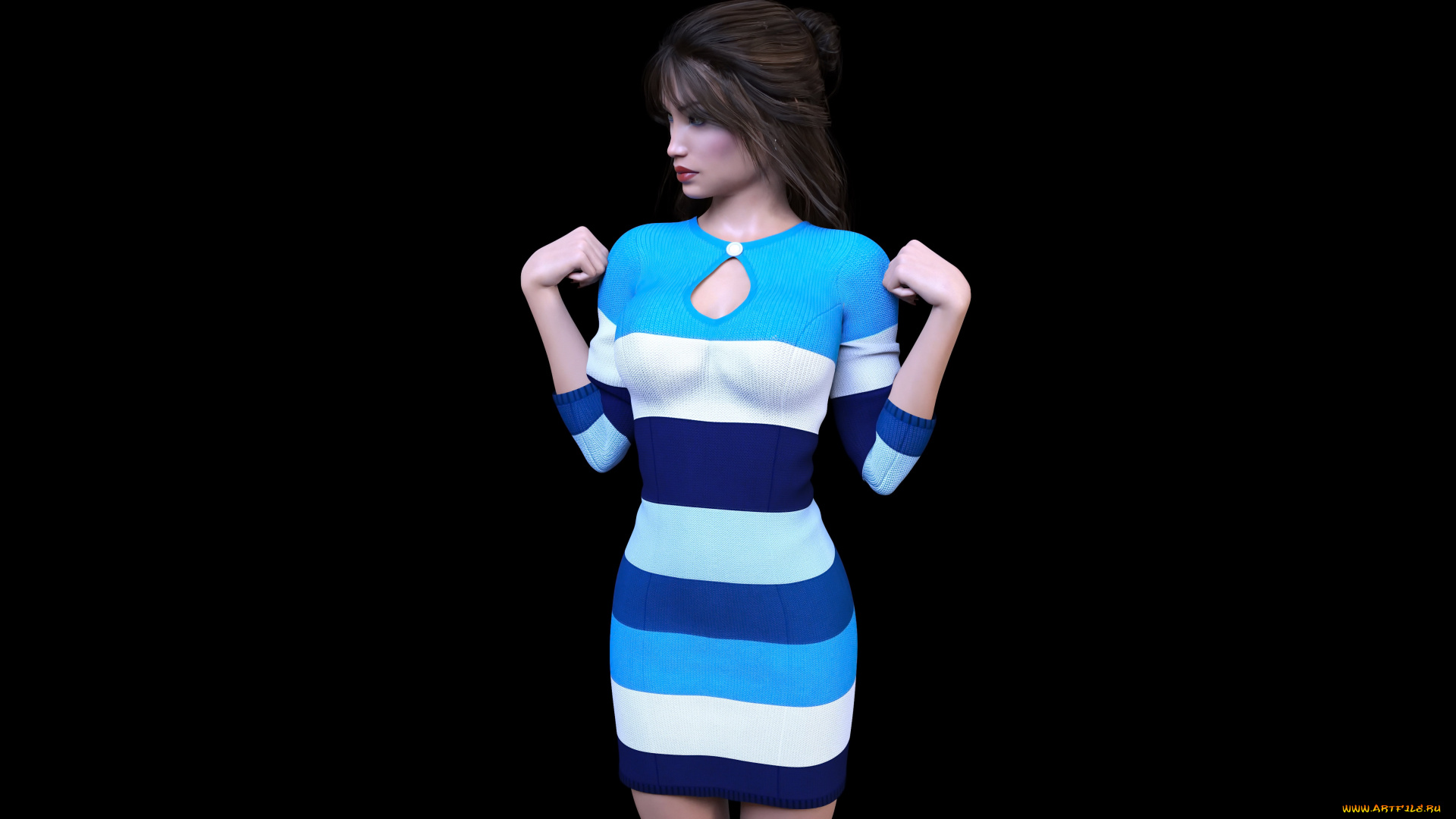 3д, графика, люди, , people, фон, взгляд, девушка