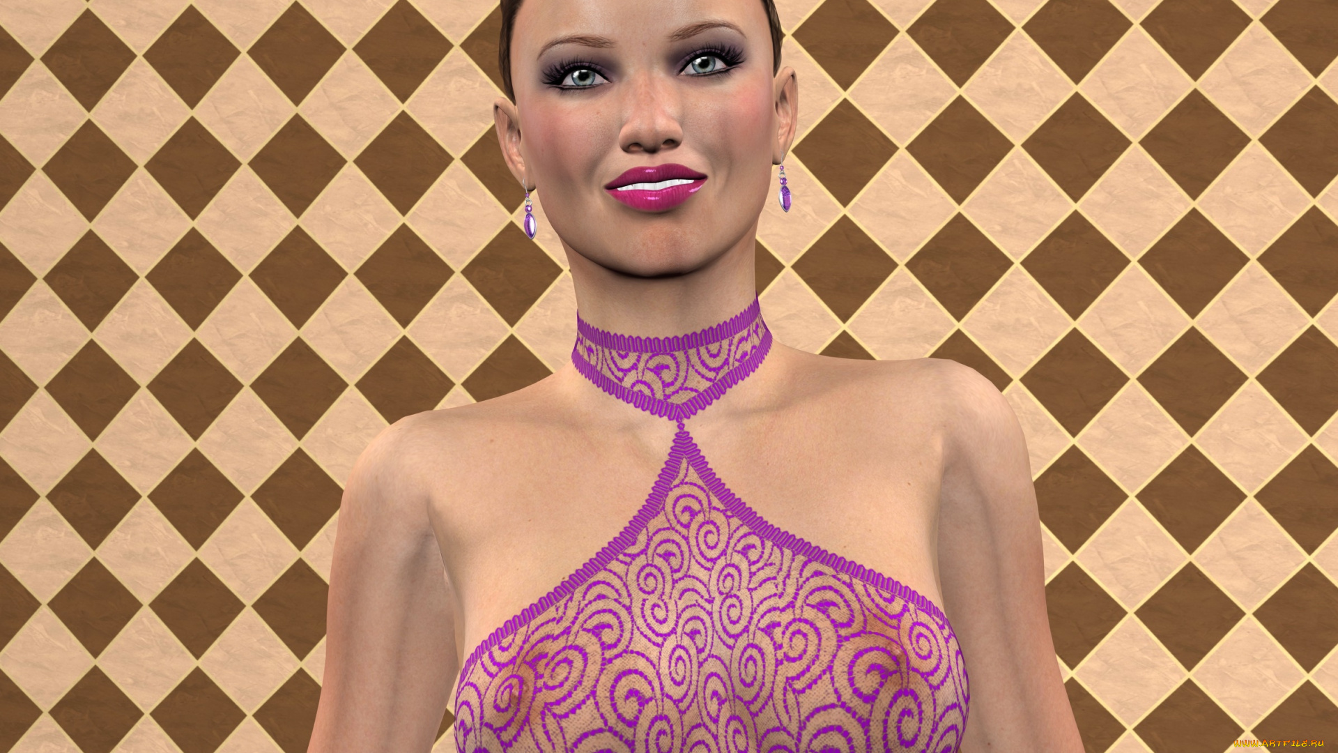 3д, графика, люди, , people, взгляд, девушка, фон