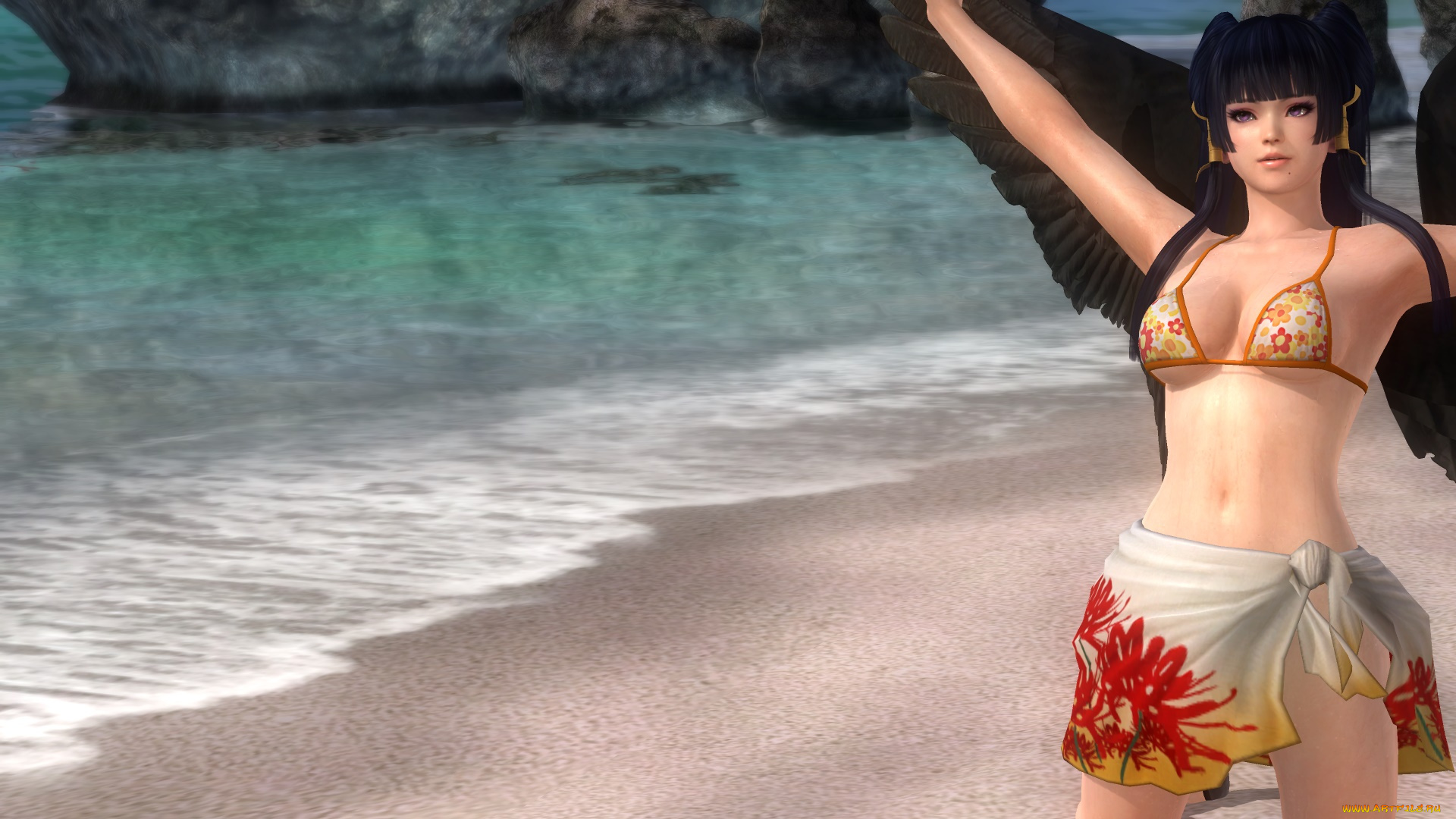 3д, графика, существа, , creatures, фон, взгляд, девушка