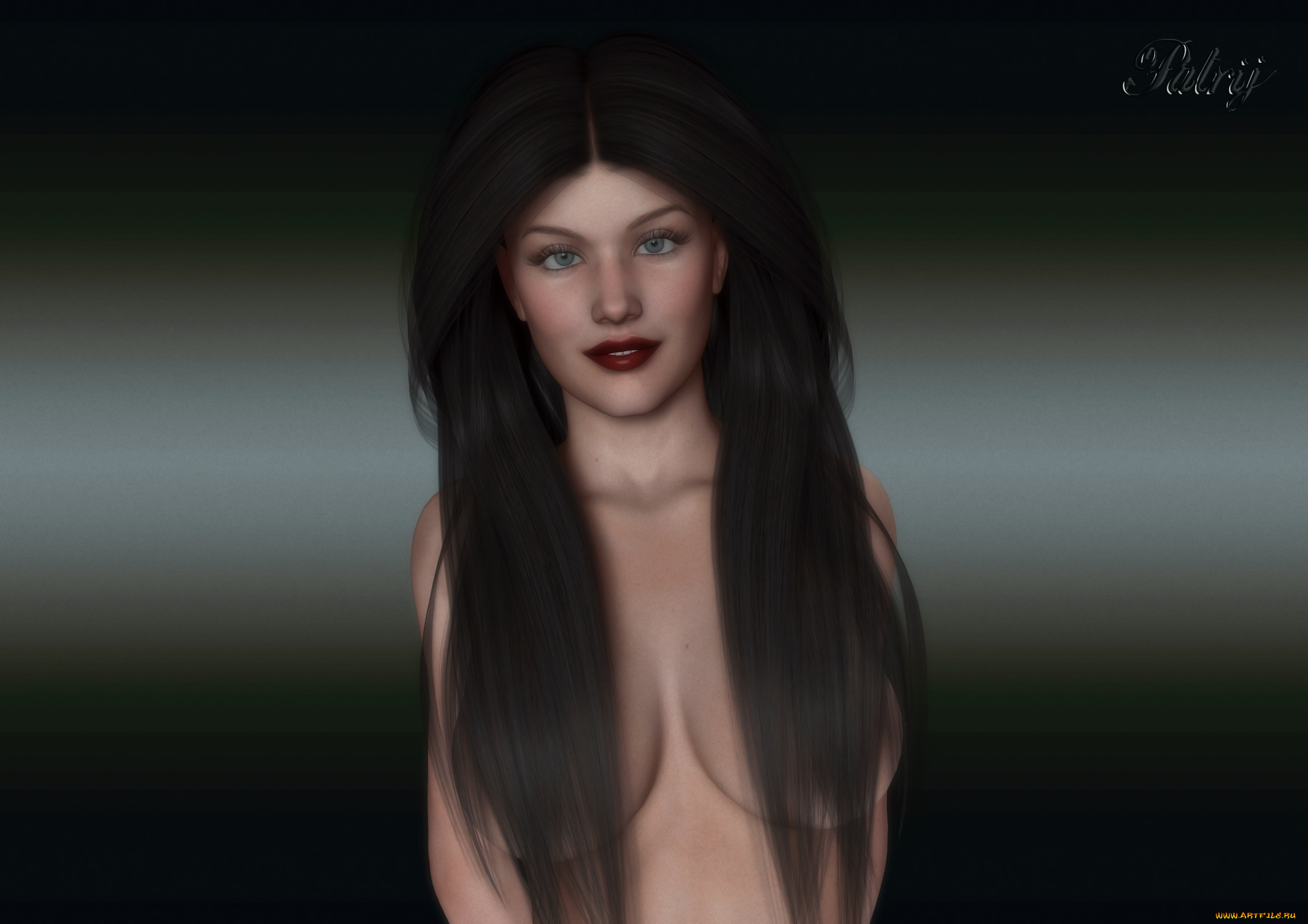 3д, графика, люди, , people, фон, взгляд, девушка