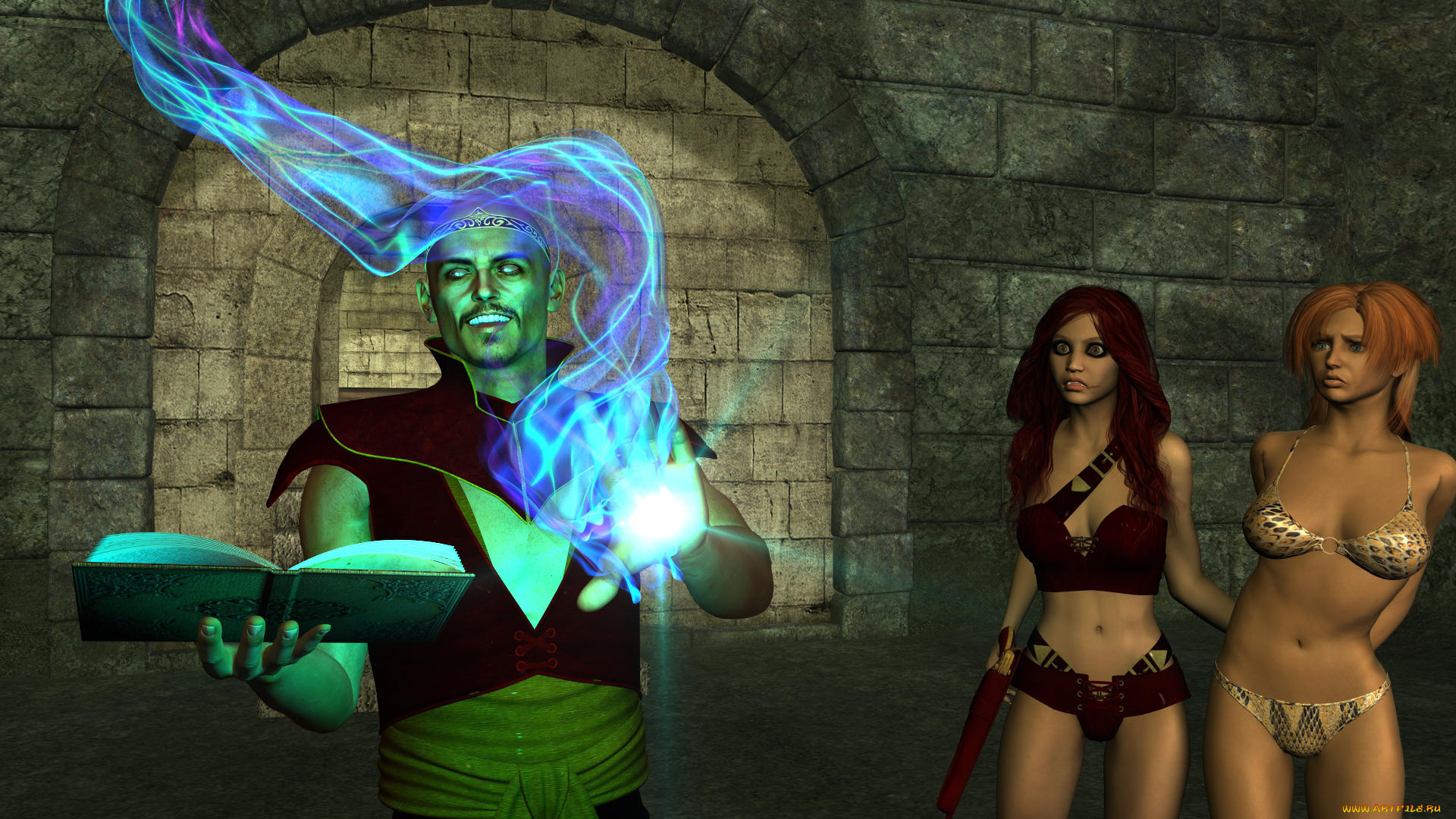 3д, графика, существа, , creatures, взгляд, девушка, фон