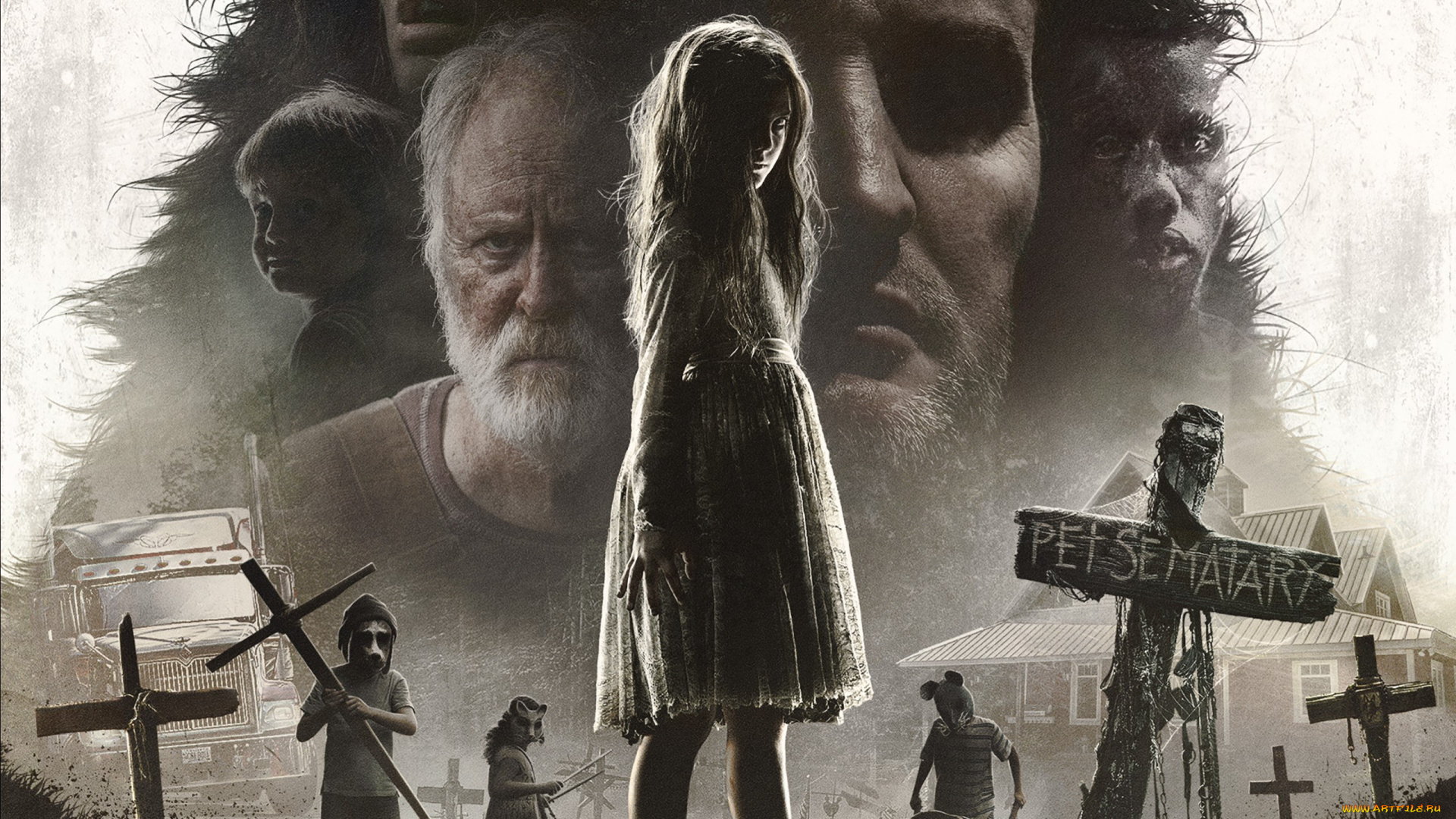 pet, sematary, , 2019, кино, фильмы, -unknown, , другое, фильмы, кладбище, домашних, животных, pet, sematary, постер, джейсон, кларк
