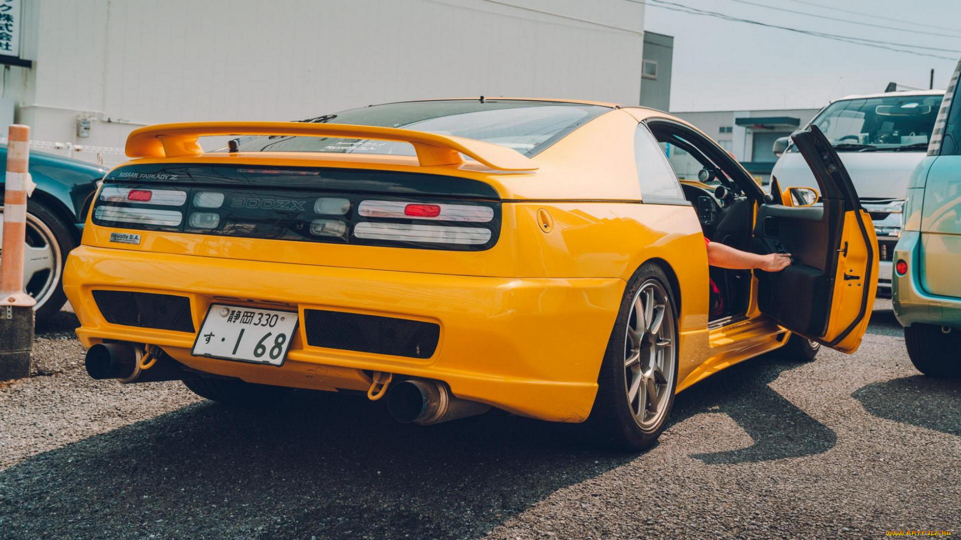 автомобили, dodge, додж, желтый, стоянка