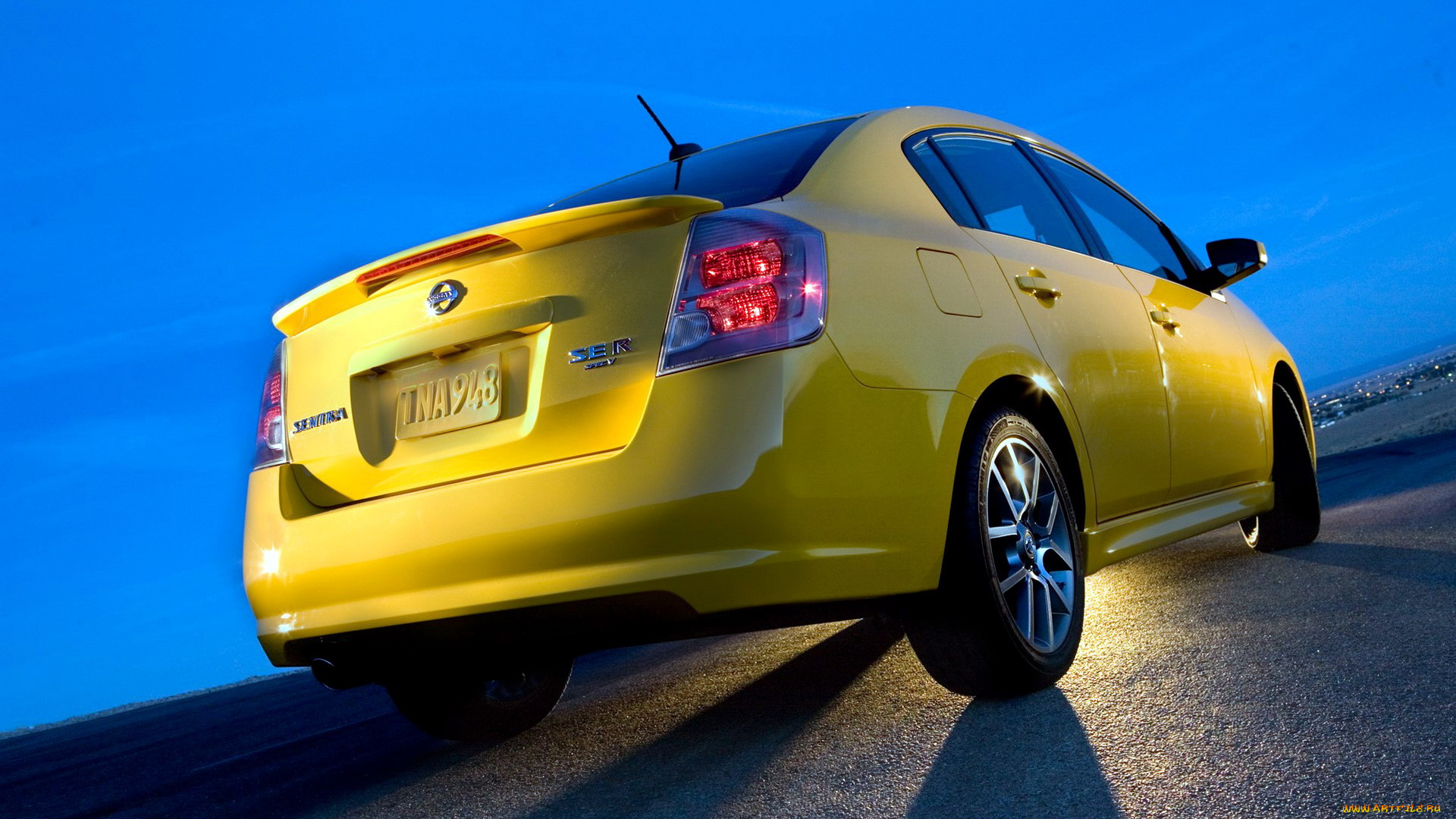 nissan, sentra, se-r, автомобили, nissan, datsun, ниссан, желтый, дорога