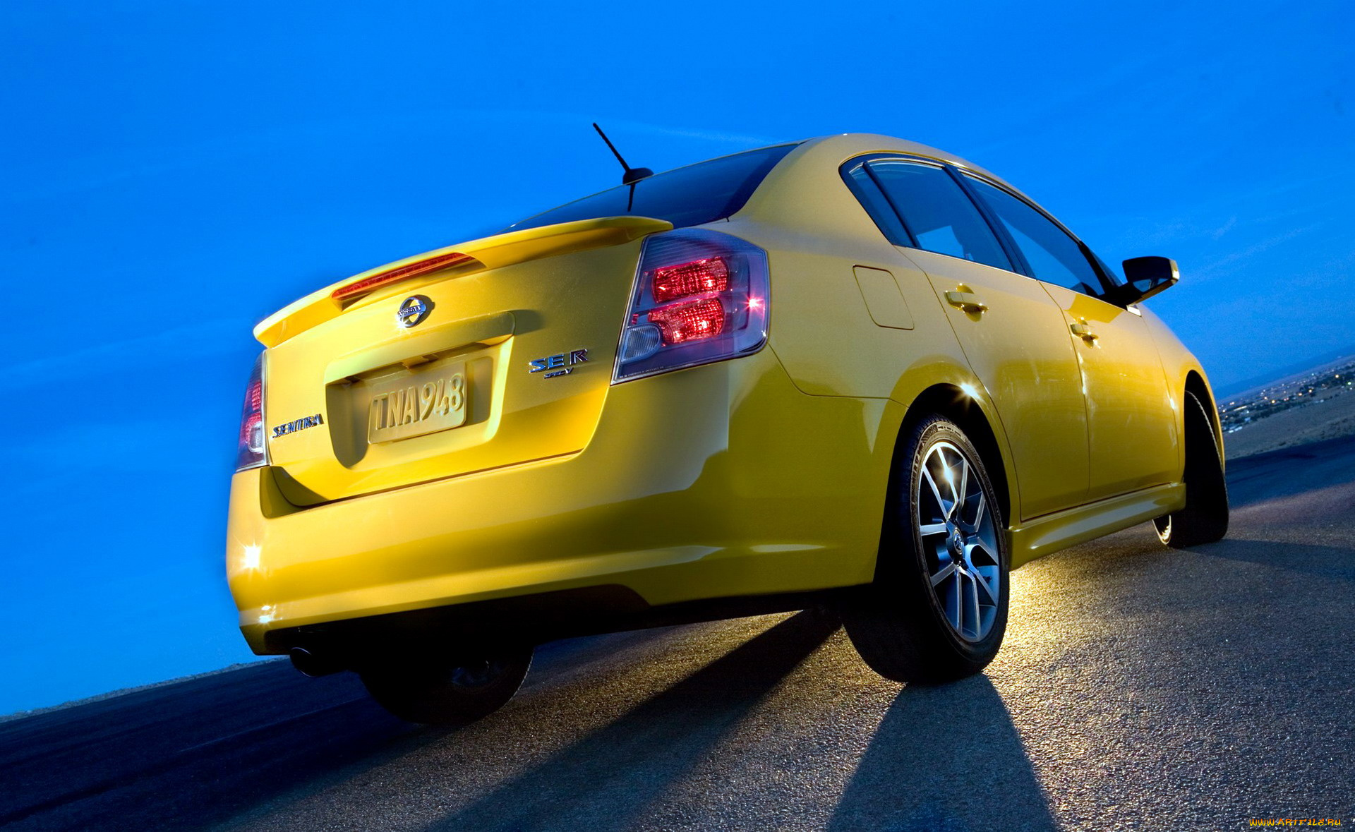 nissan, sentra, se-r, автомобили, nissan, datsun, ниссан, желтый, дорога