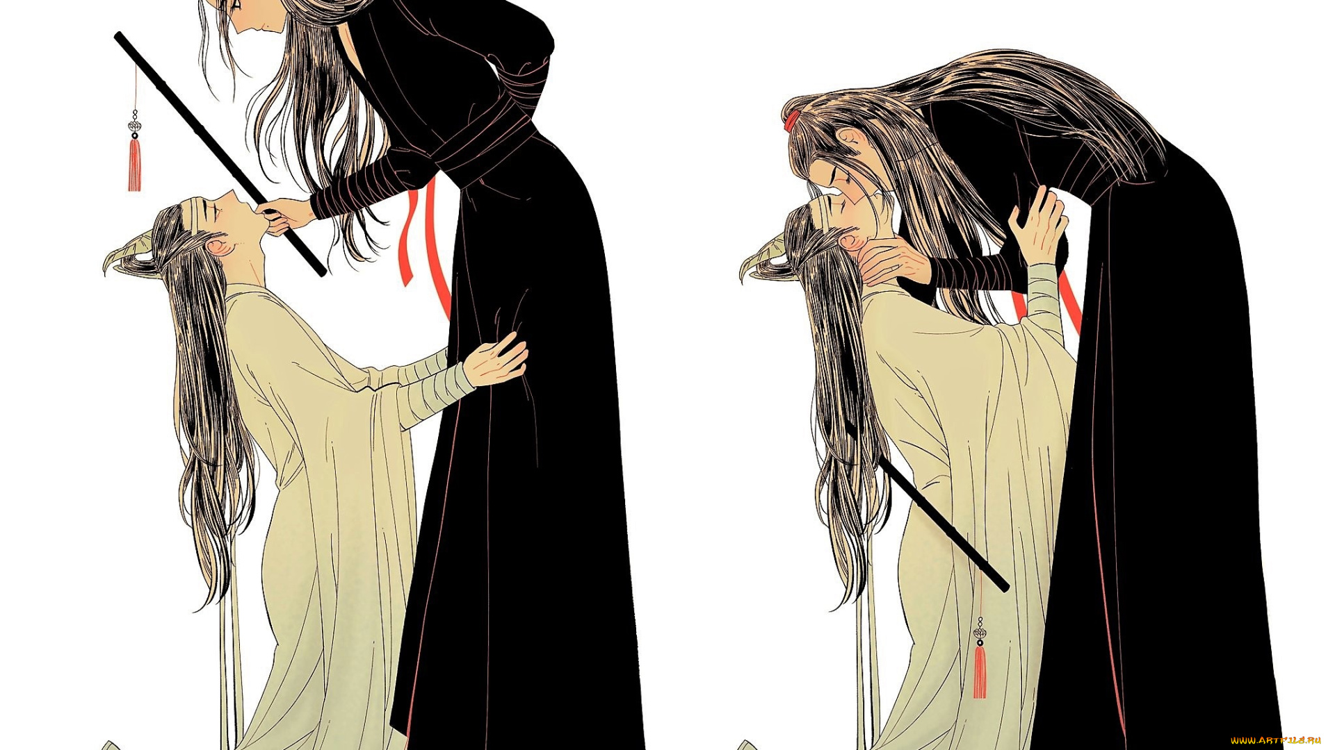 аниме, mo, dao, zu, shi, вэй, усянь, лань, ванцзи