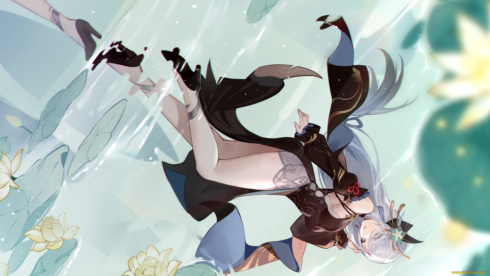 аниме, genshin, impact, девушка