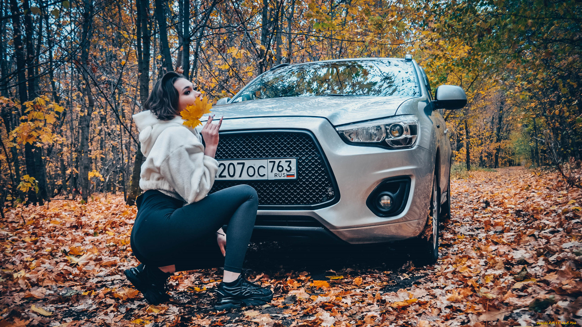 автомобили, -авто, с, девушками, mitsubishi, asx