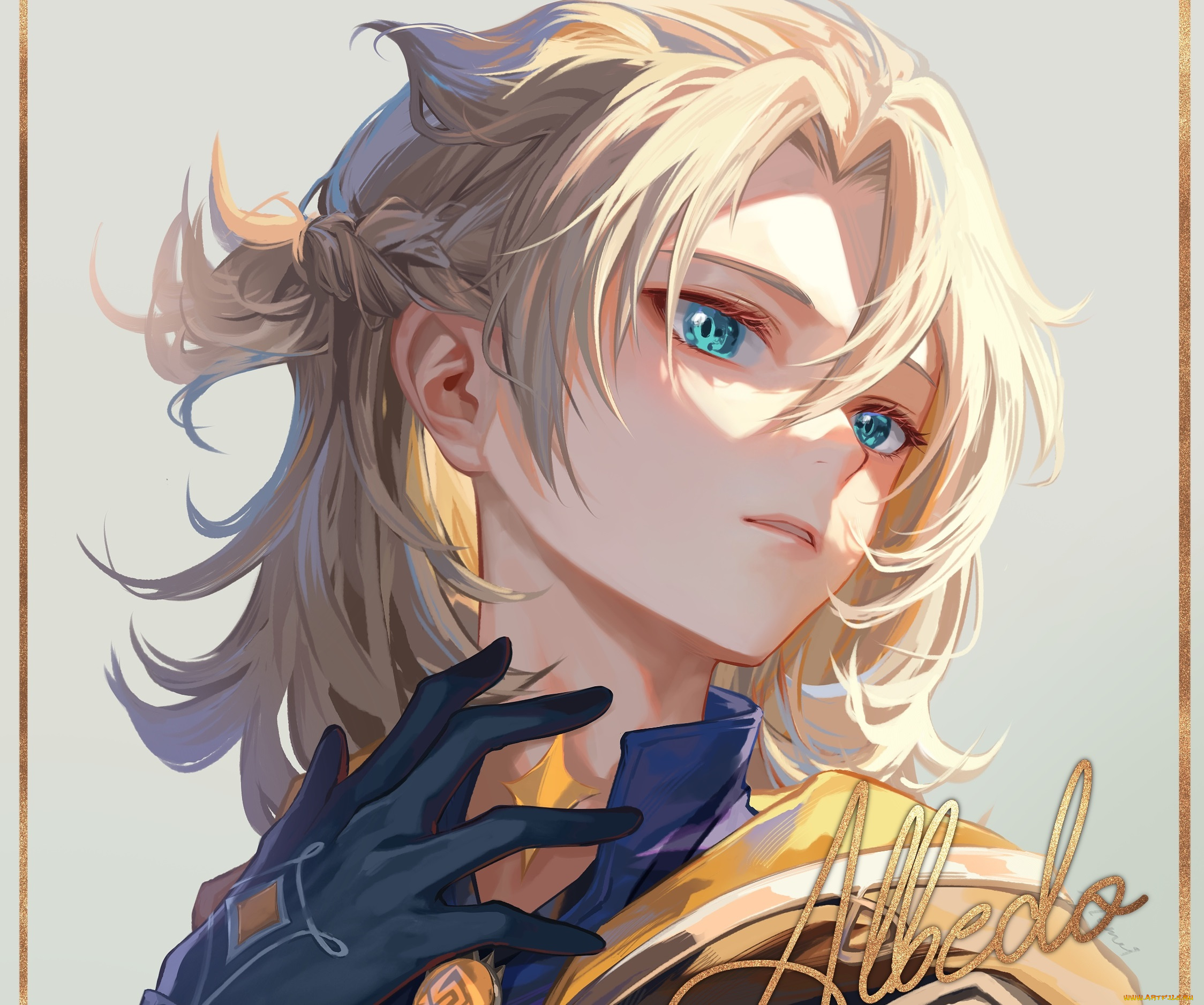 аниме, genshin, impact, парень