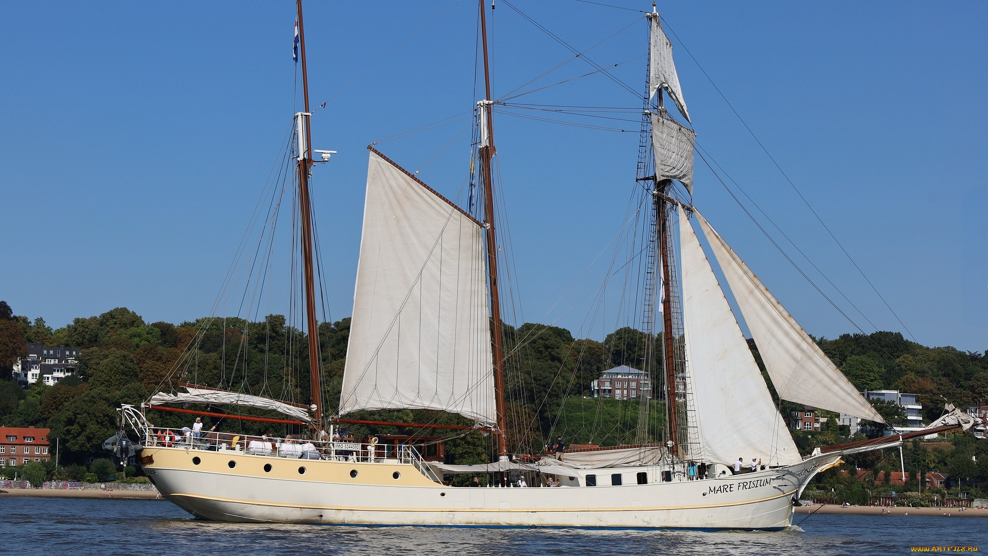 корабли, парусники, парусник