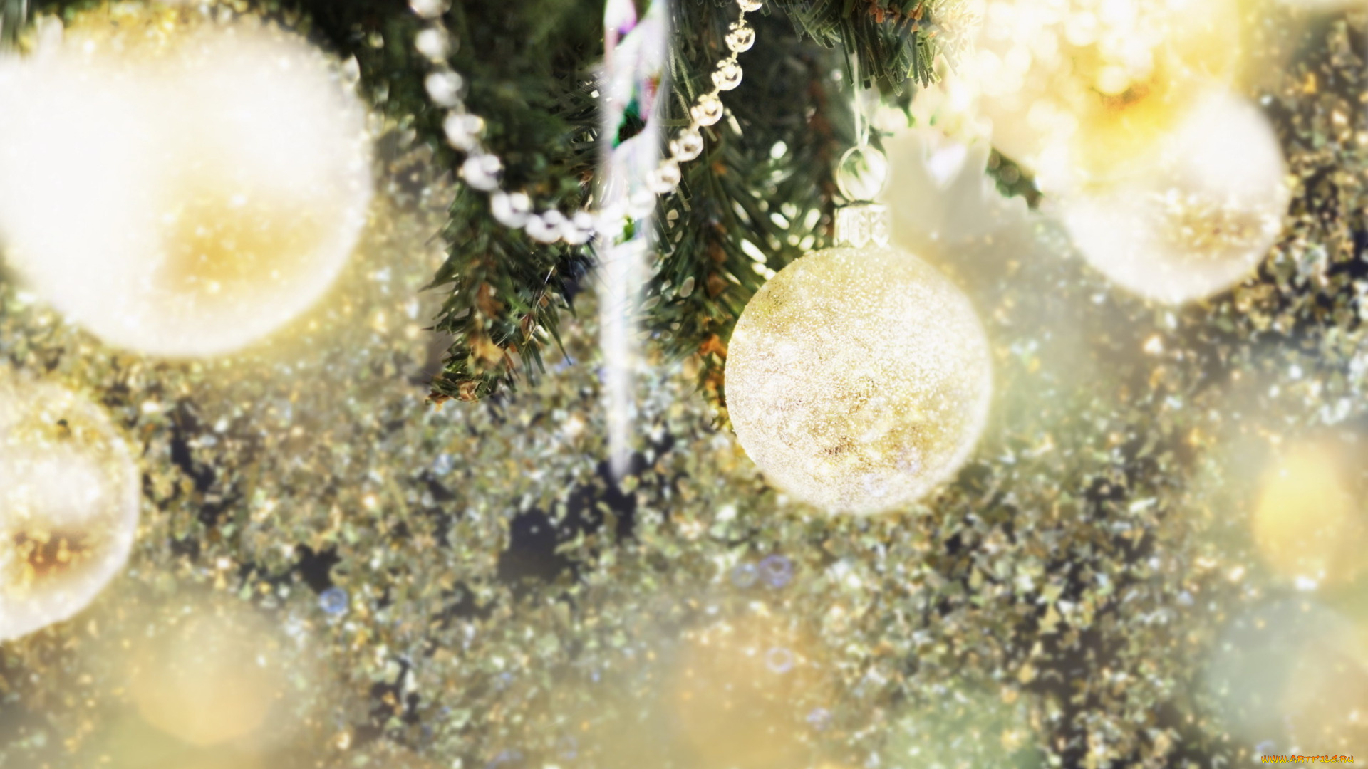 праздничные, шары, новогодняя