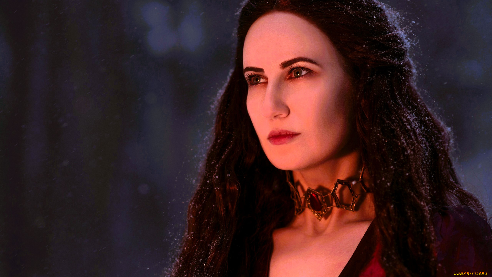 saint, hysteria, девушки, -, креатив, , косплей, образ, косплей, лицо, снег