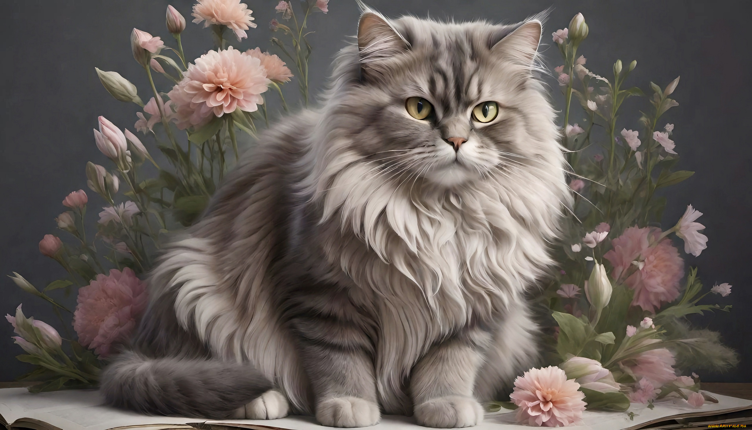 рисованное, животные, , коты, кот, кошка