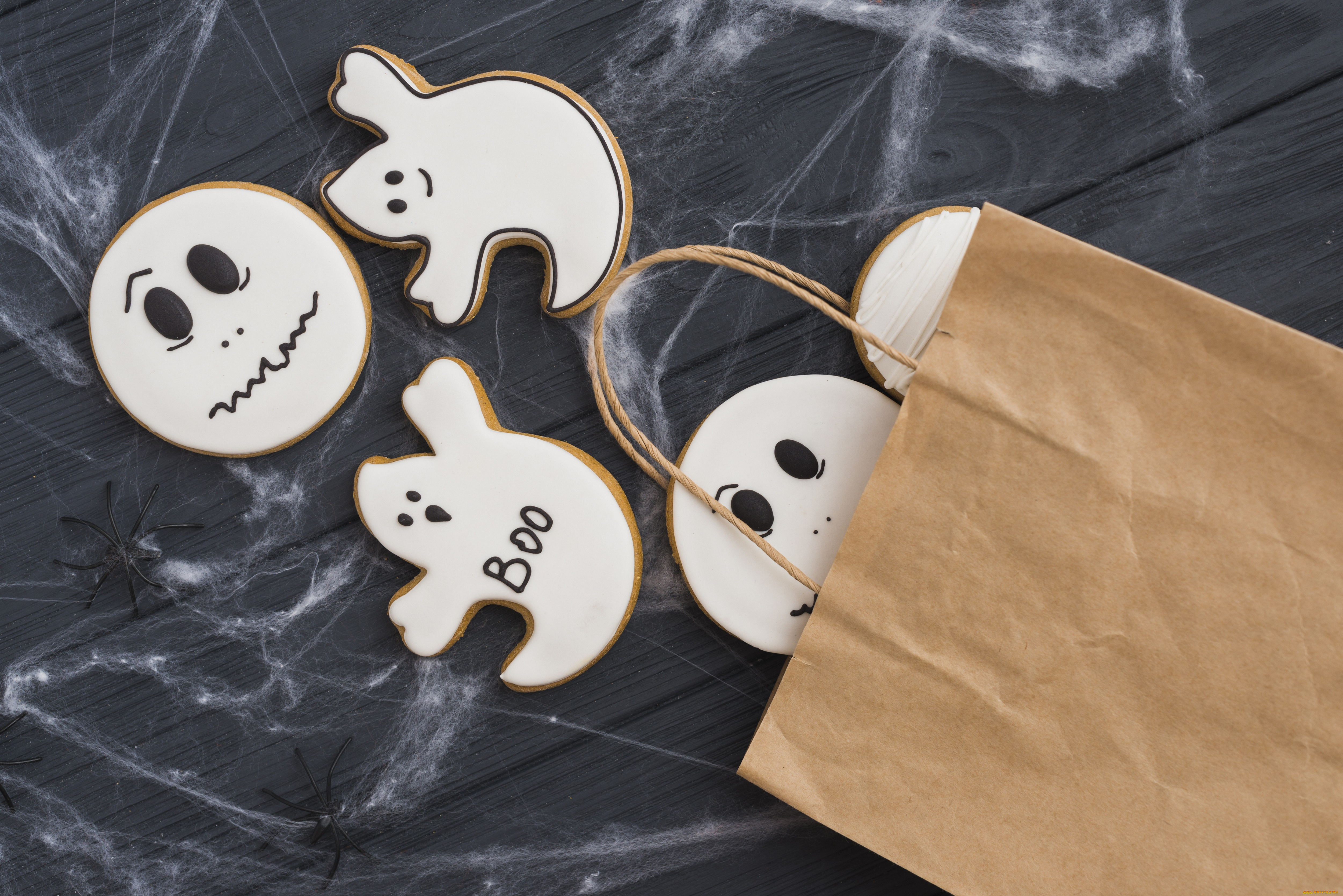 праздничные, хэллоуин, призраки, печенье