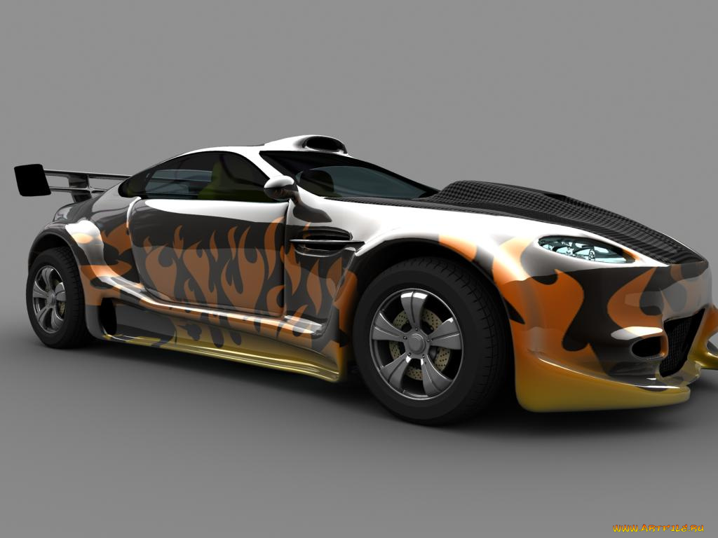 автомобили, 3д