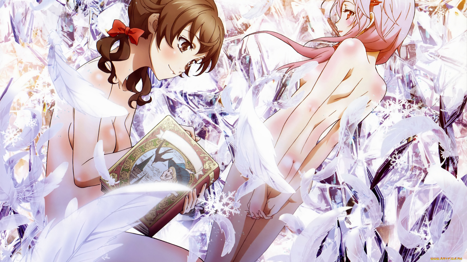 аниме, guilty, crown, menjou, hare, yuzuriha, inori