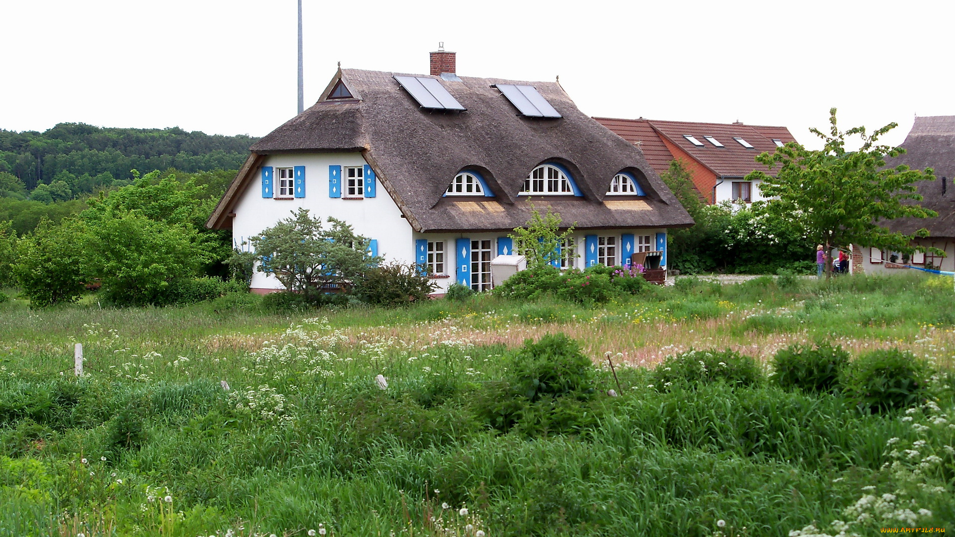 города, здания, дома, германия, зеллин