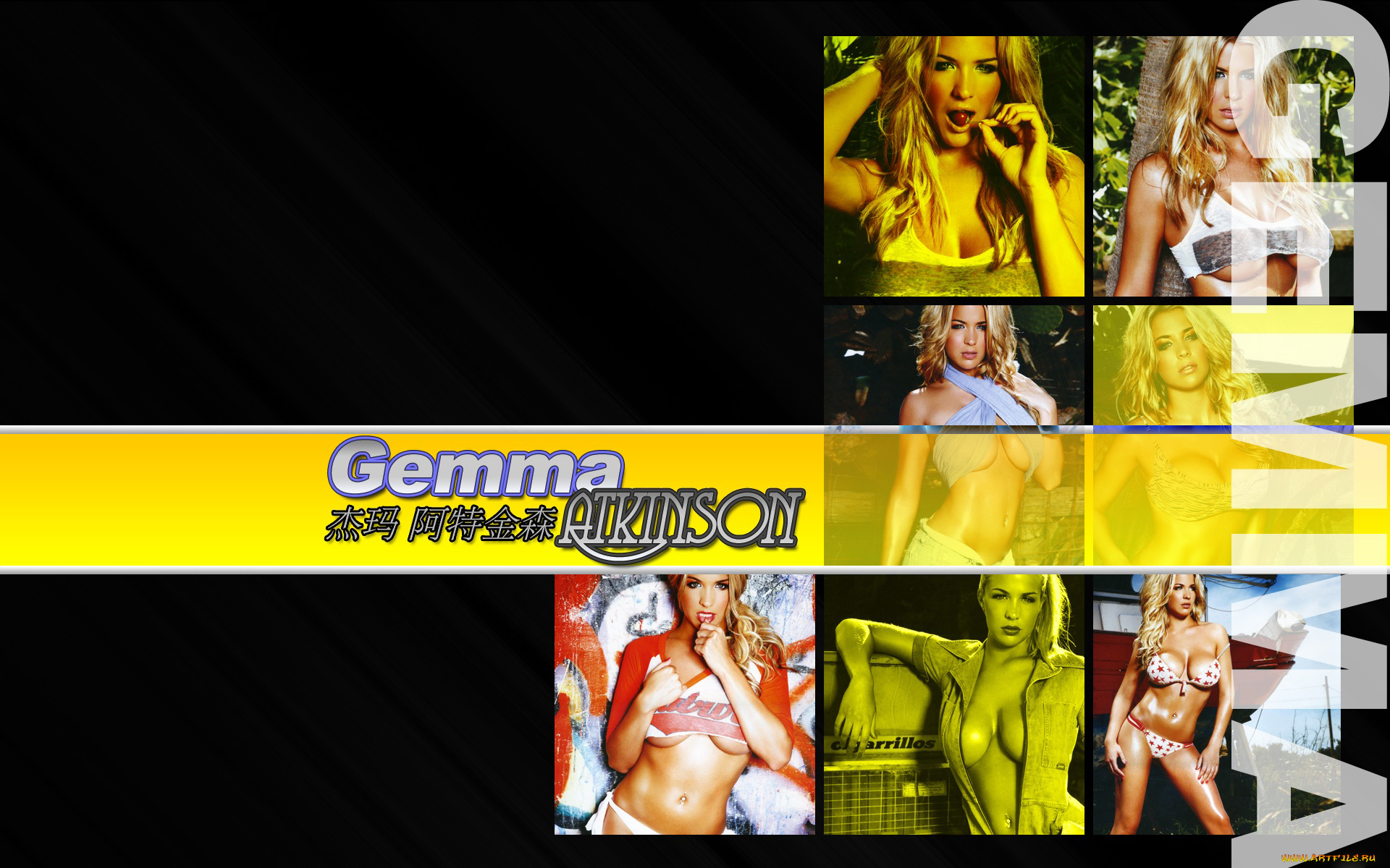 Gemma, Atkinson, девушки, , , коллаж