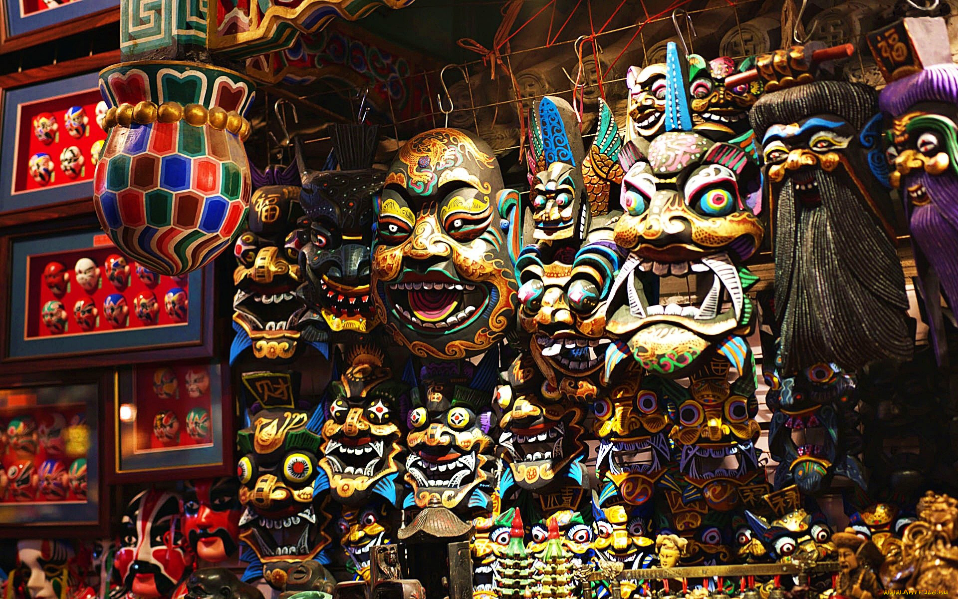 разное, маски, карнавальные, костюмы, много