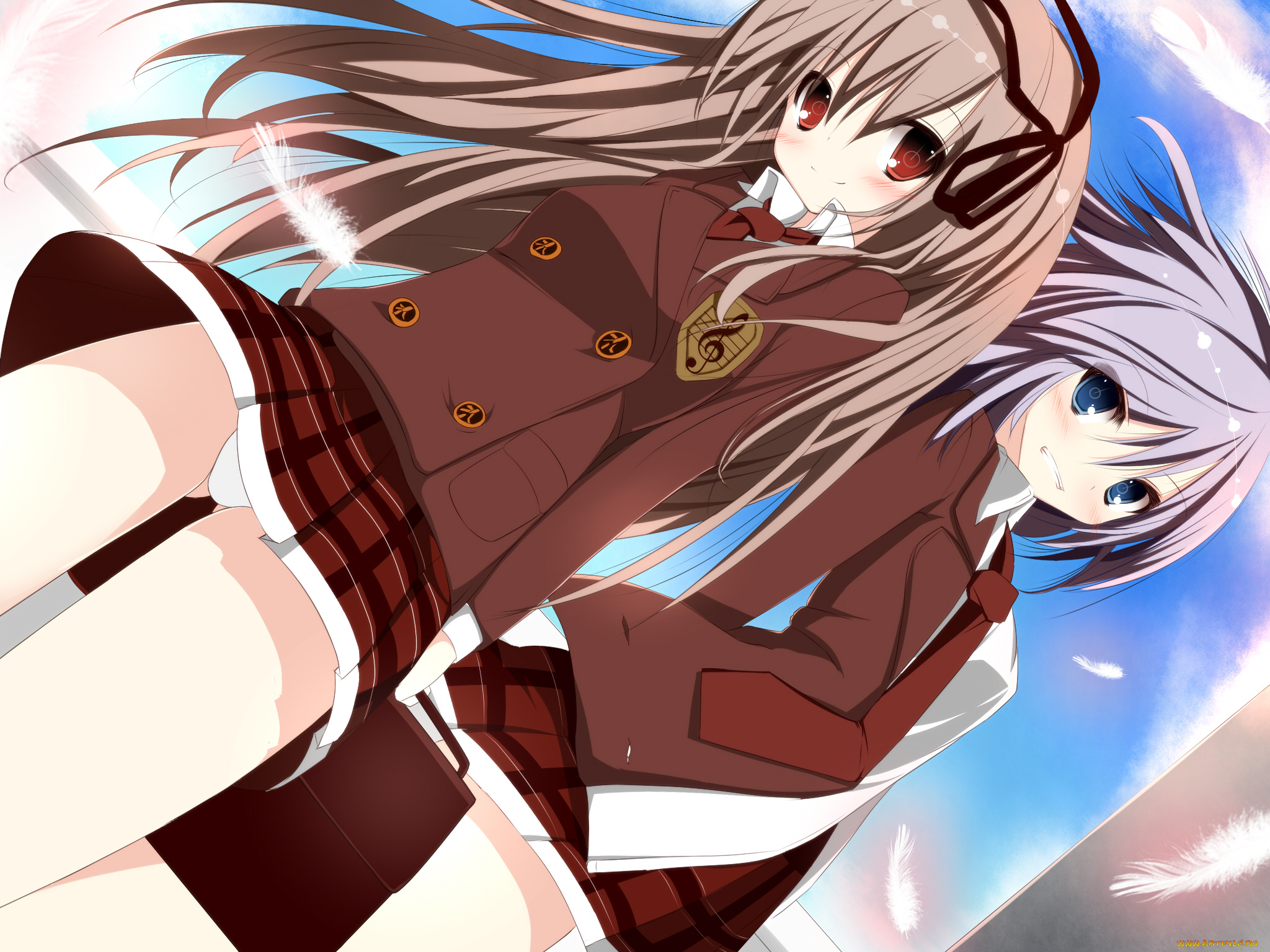 аниме, *unknown, другое, девушки, школьная, форма