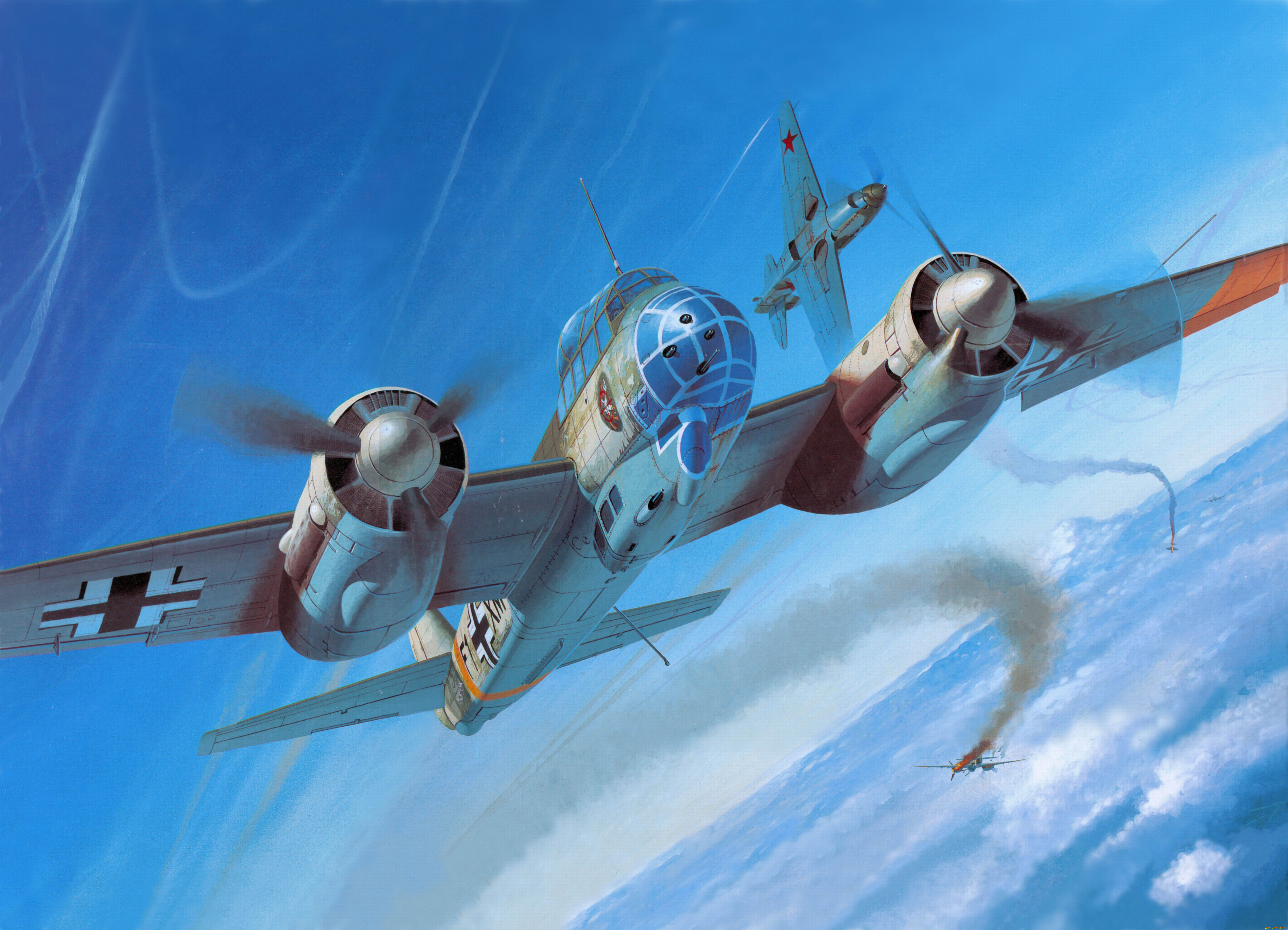 авиация, 3д, рисованые, graphic, драка