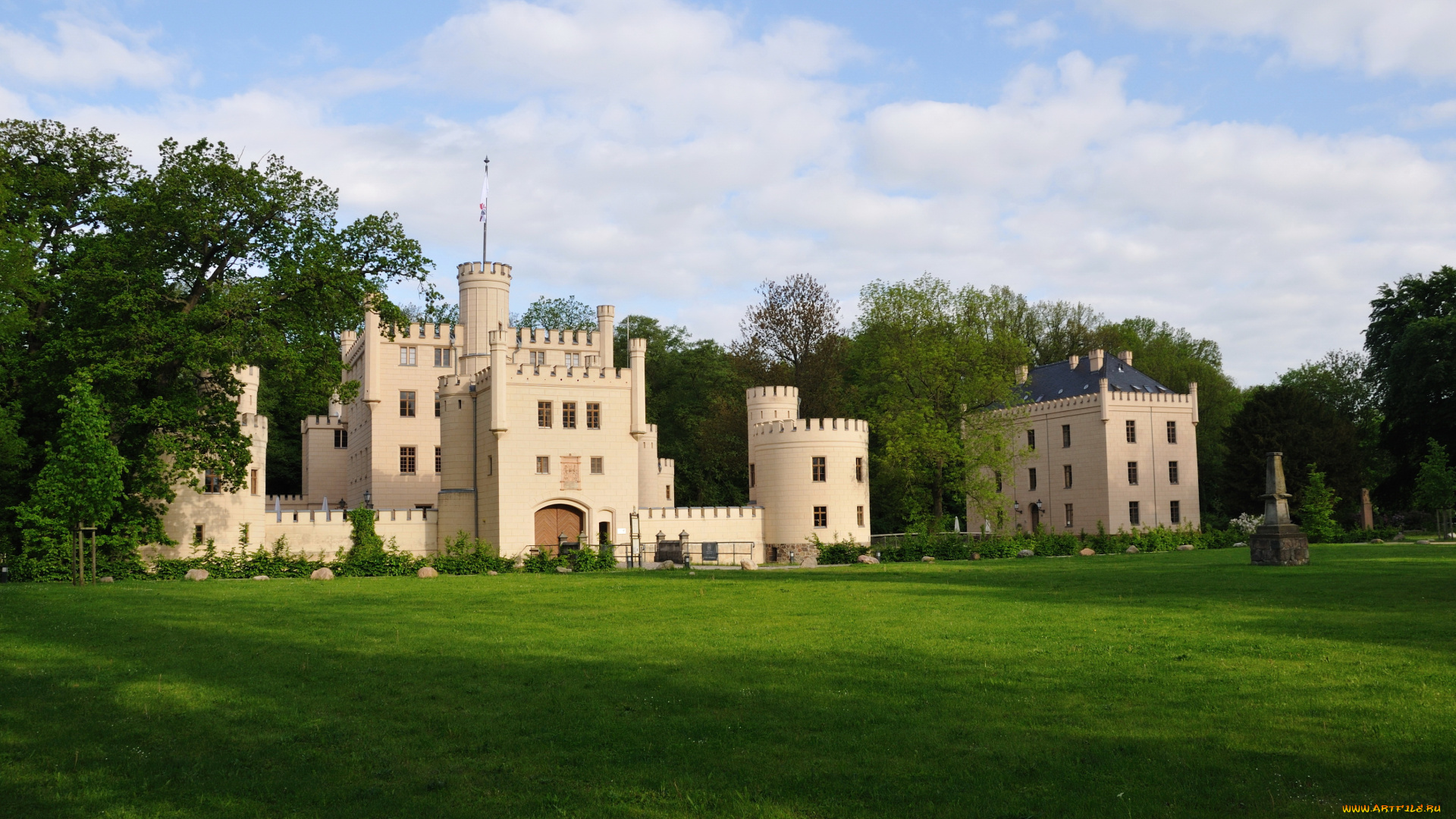 германия, chateau, letzlingen, города, дворцы, замки, крепости, парк, замок