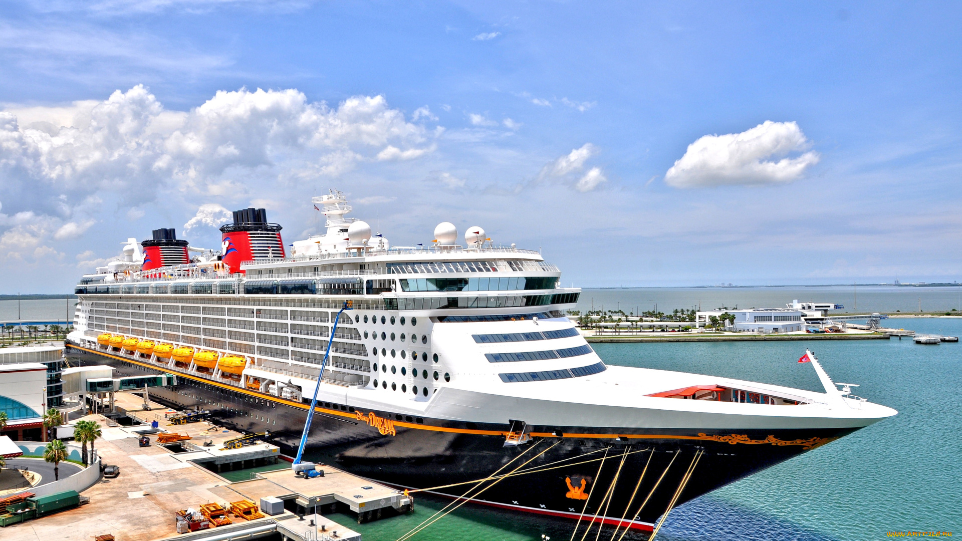 корабли, лайнеры, причал, круиз