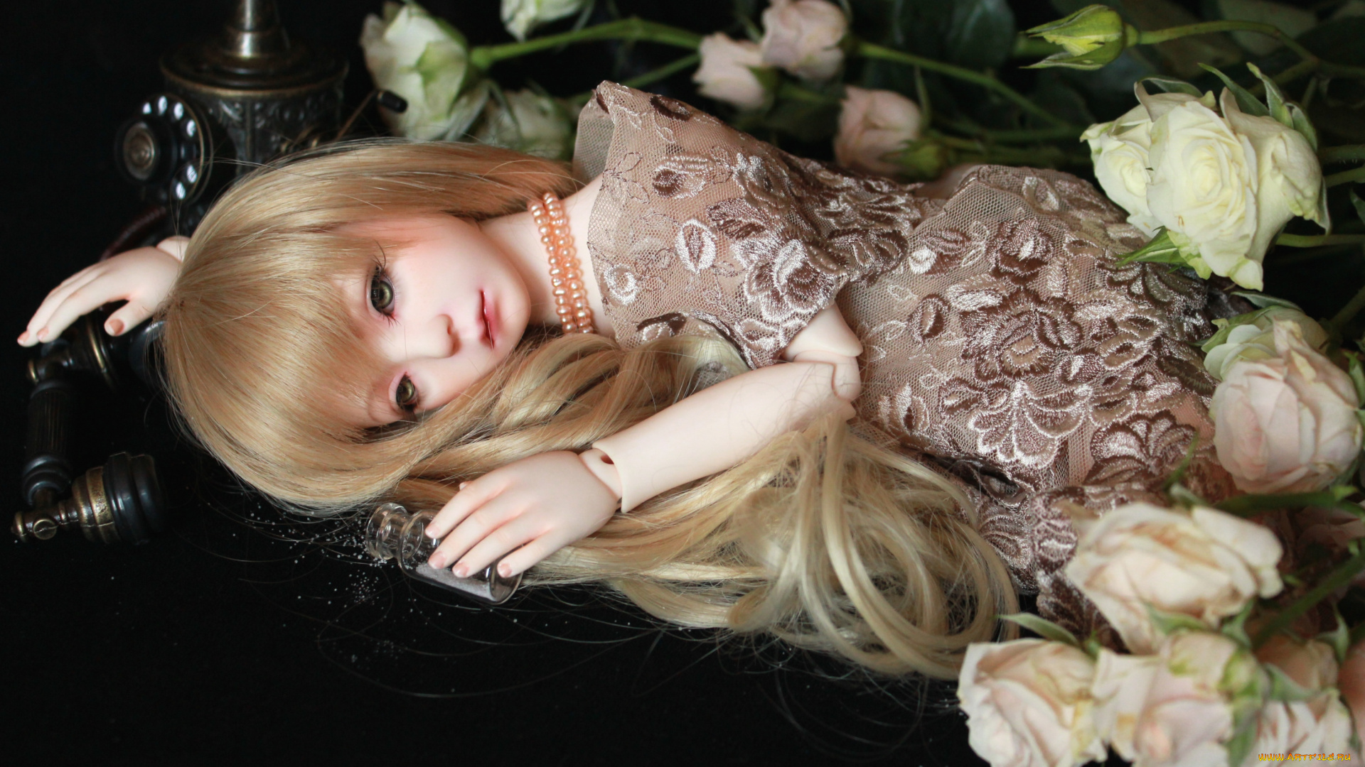 разное, игрушки, розы, куклы