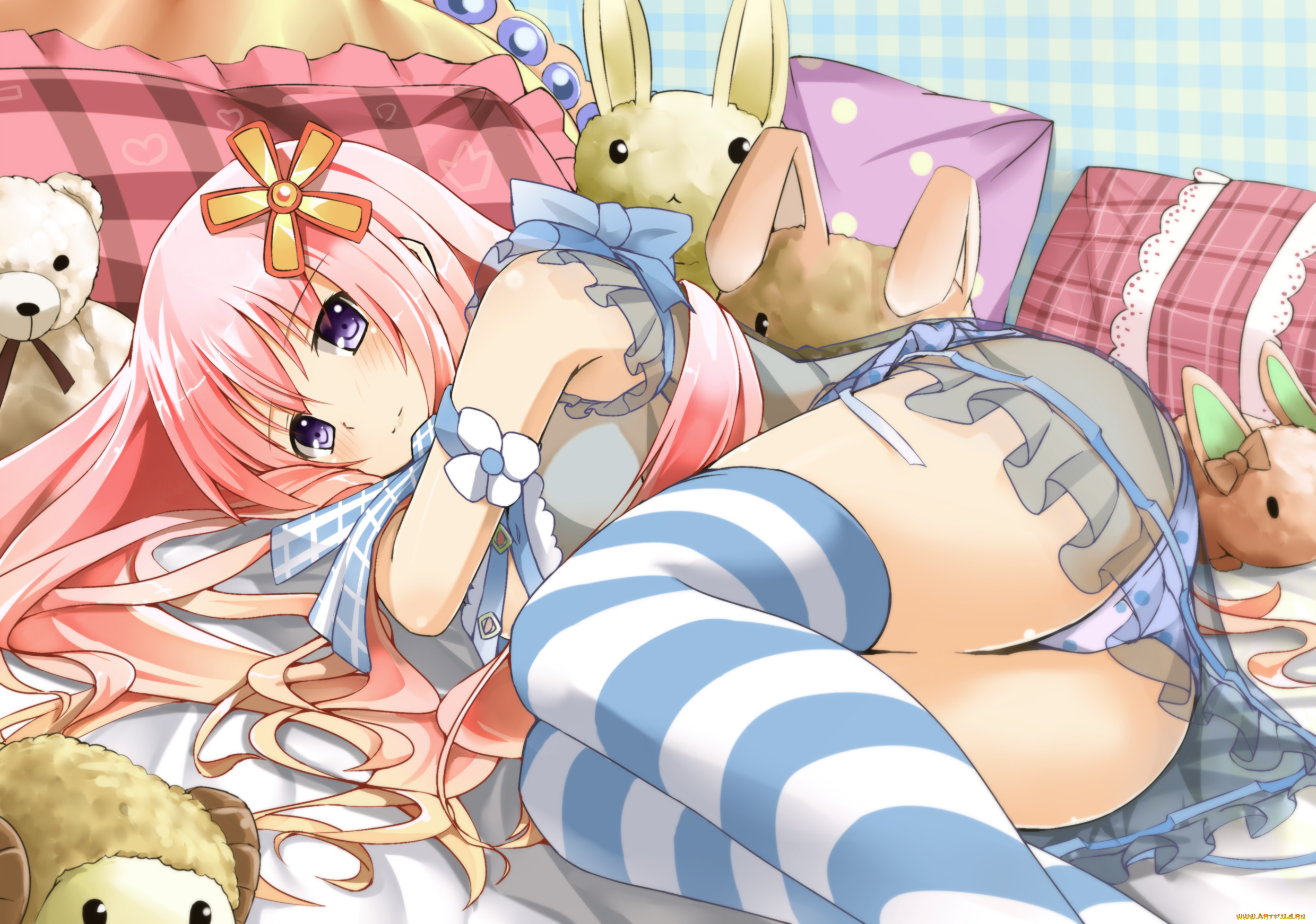 аниме, *unknown, другое, мишки, игрушки, кролики