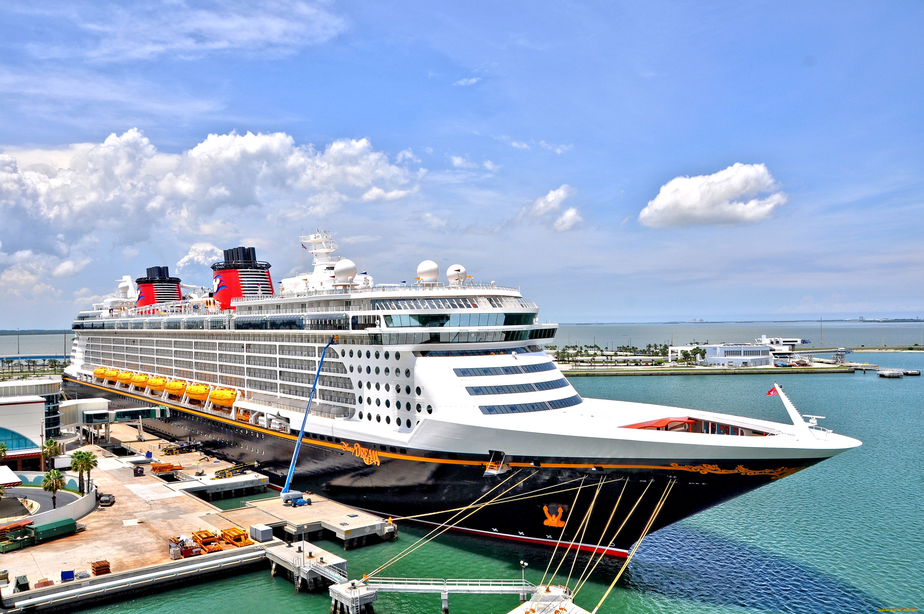 корабли, лайнеры, причал, круиз