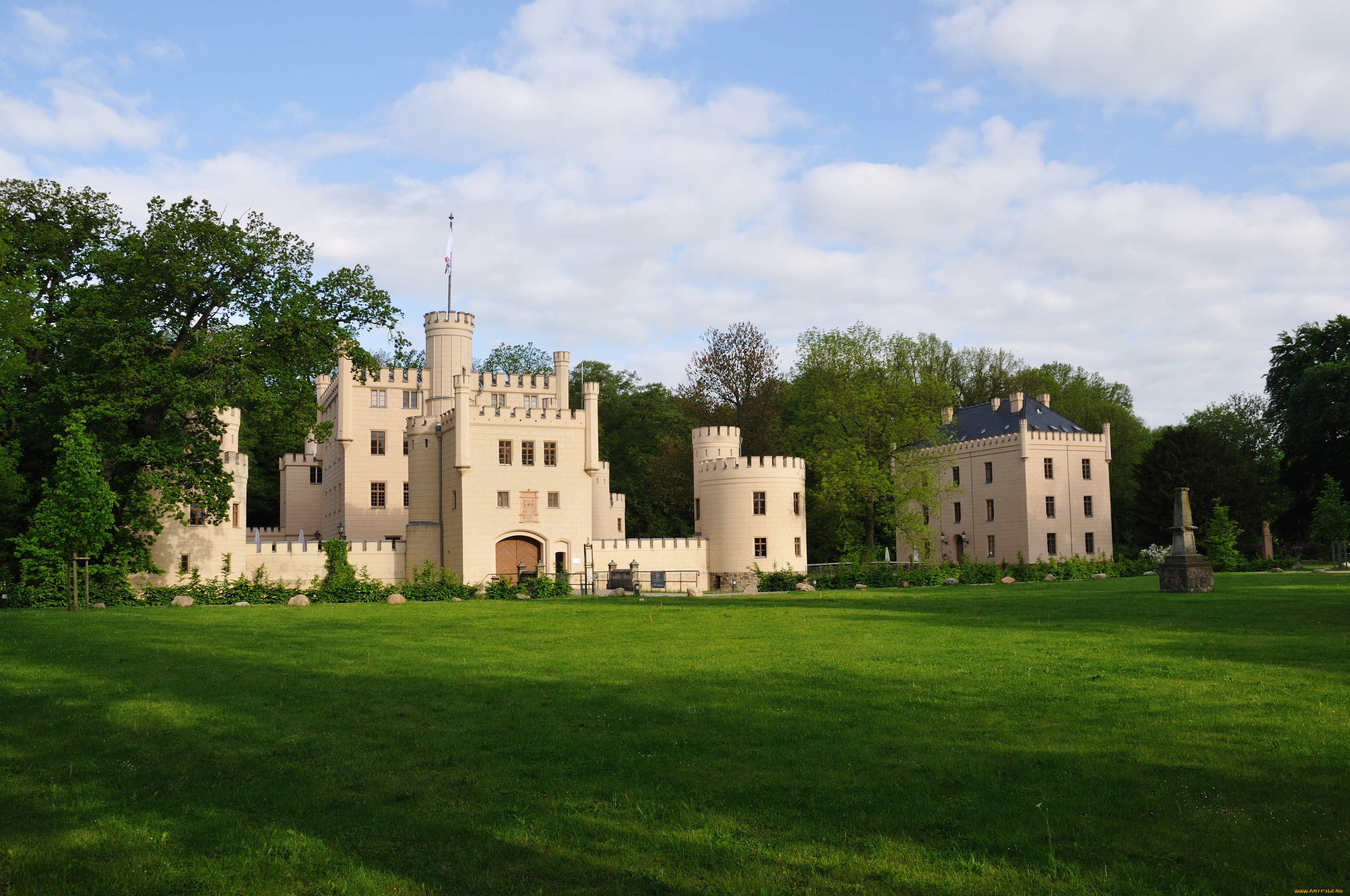 германия, chateau, letzlingen, города, дворцы, замки, крепости, парк, замок