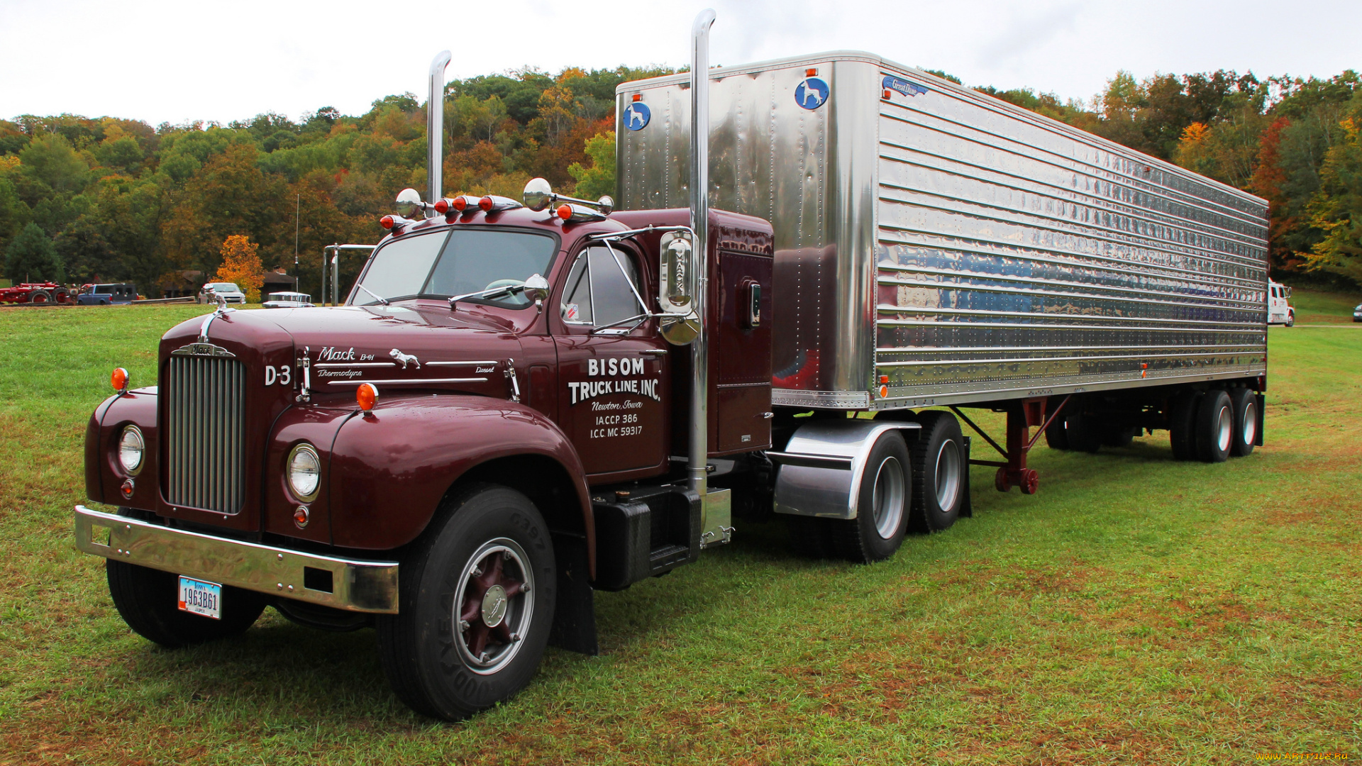 1963, mack, truck, model, b-61, автомобили, mack, trucks, inc, тяжелые, грузовики, сша