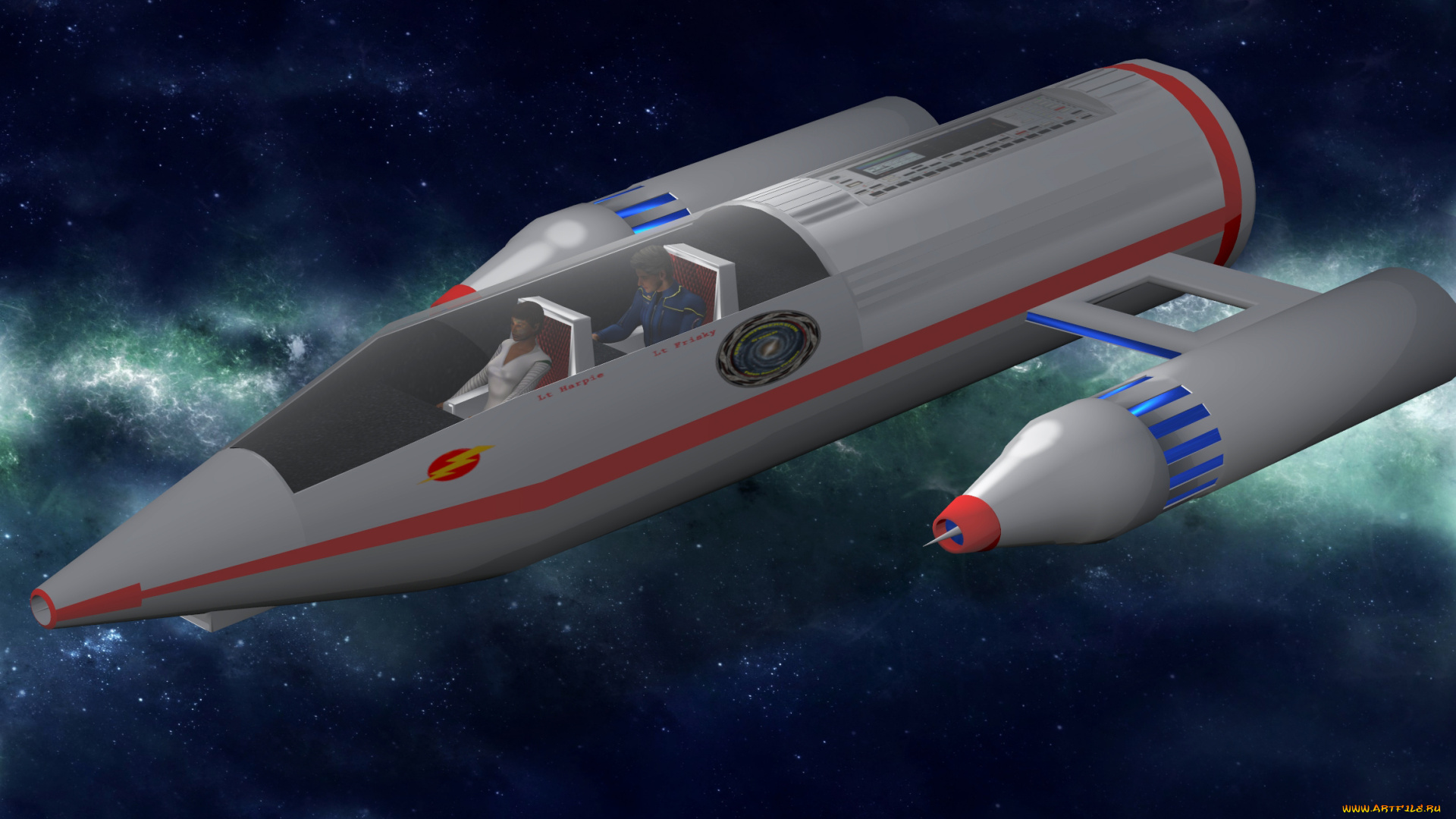 3д, графика, modeling, , моделирование, космический, корабль