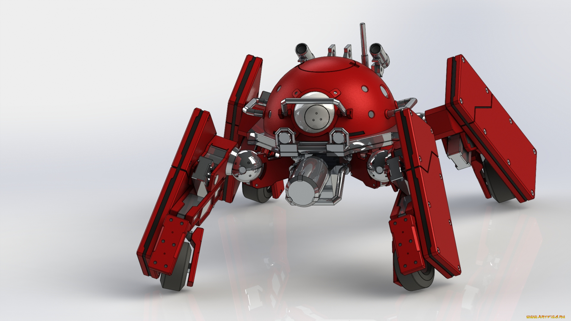 3д, графика, modeling, , моделирование, робот