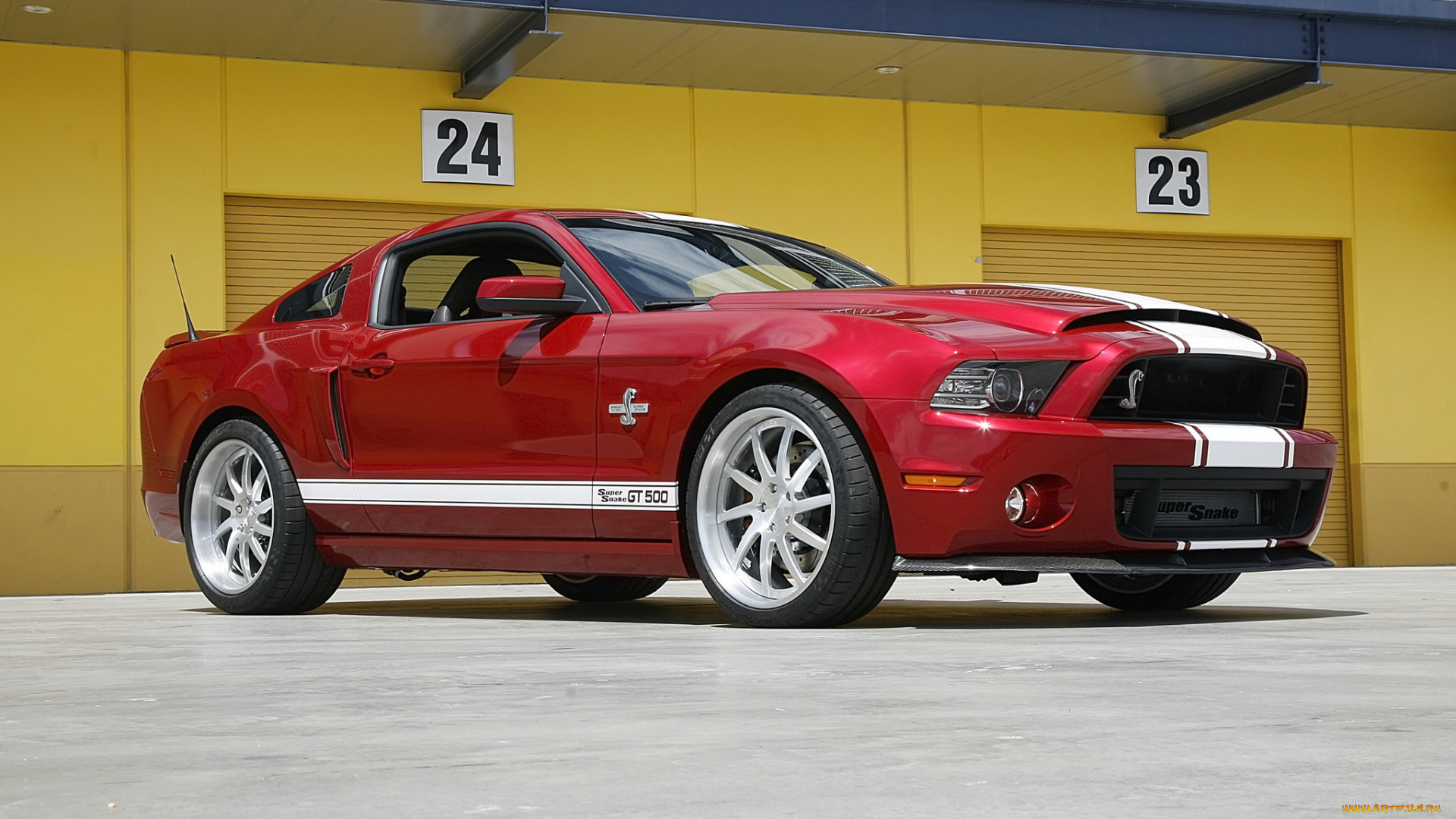 автомобили, mustang, shelby, snake, super, gt500, красный