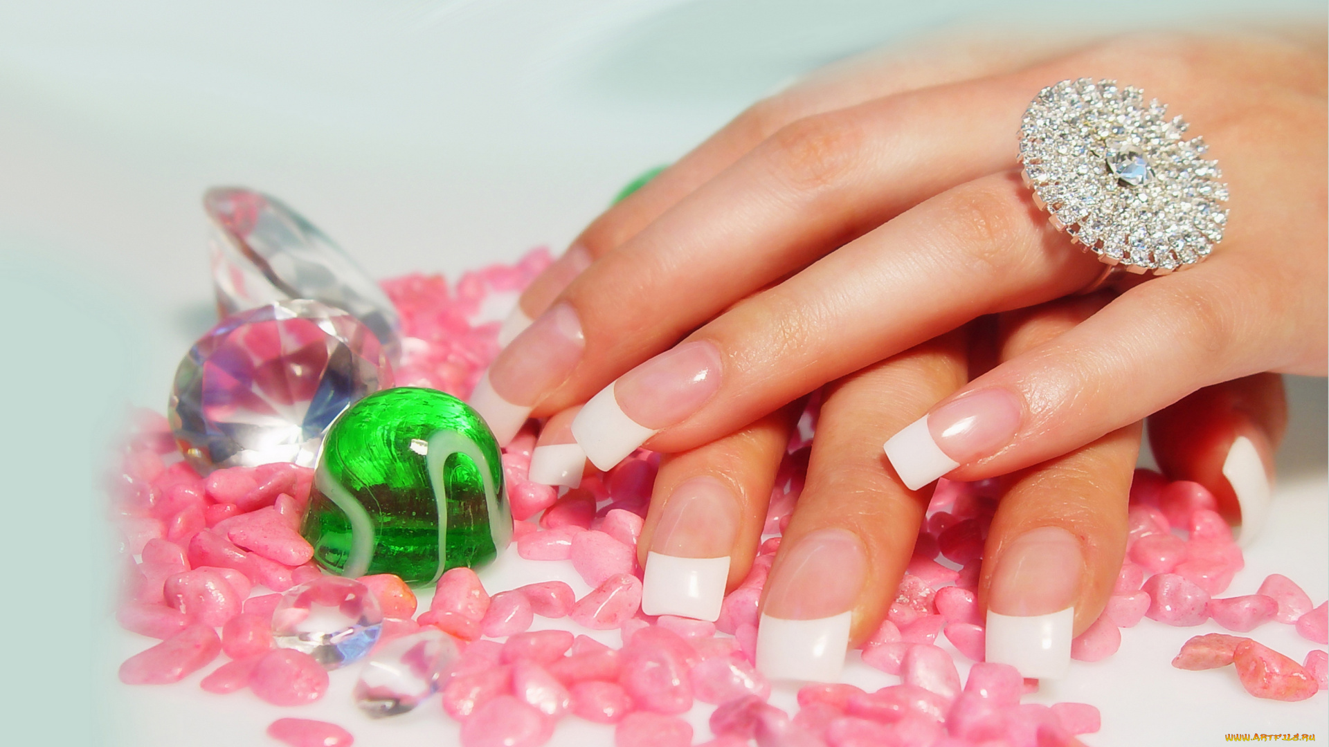 разное, руки, кольцо, камни, маникюр