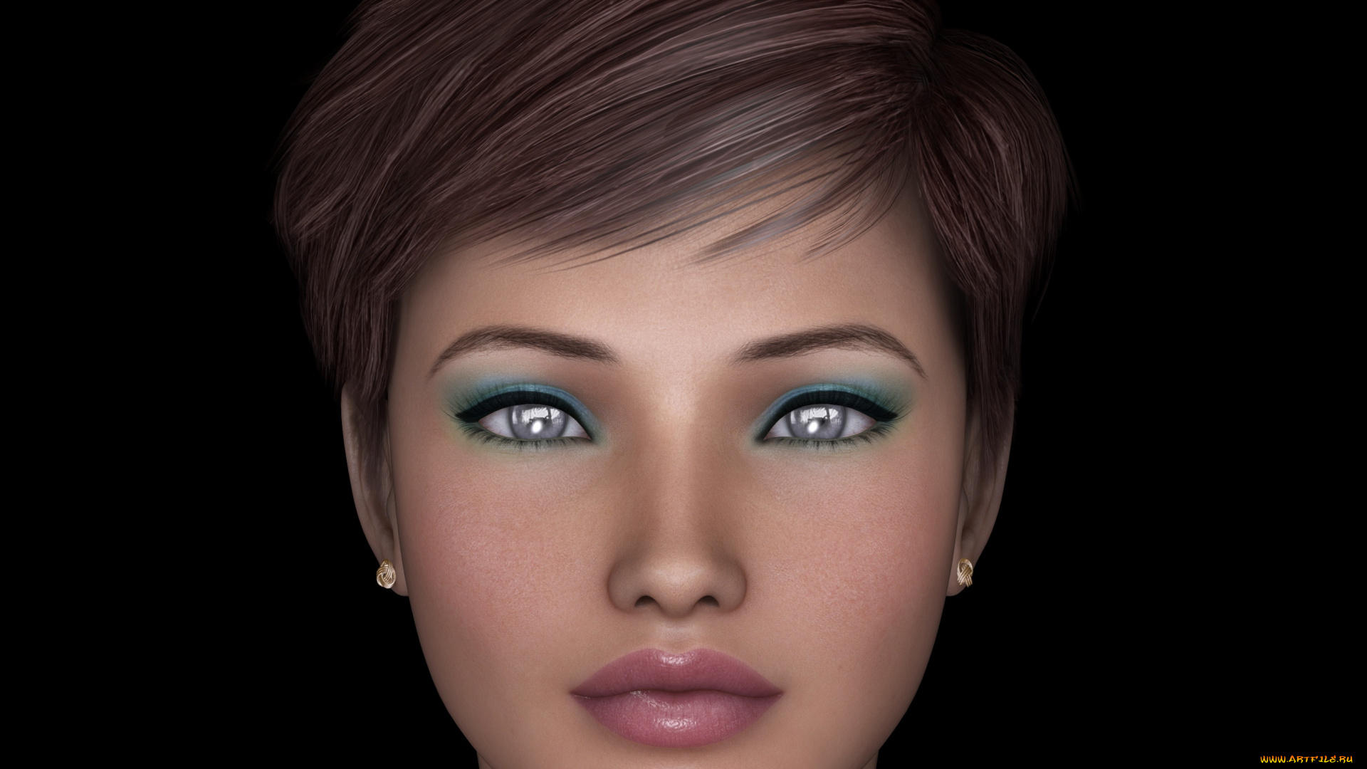 3д, графика, портрет, , portraits, фон, взгляд, девушка