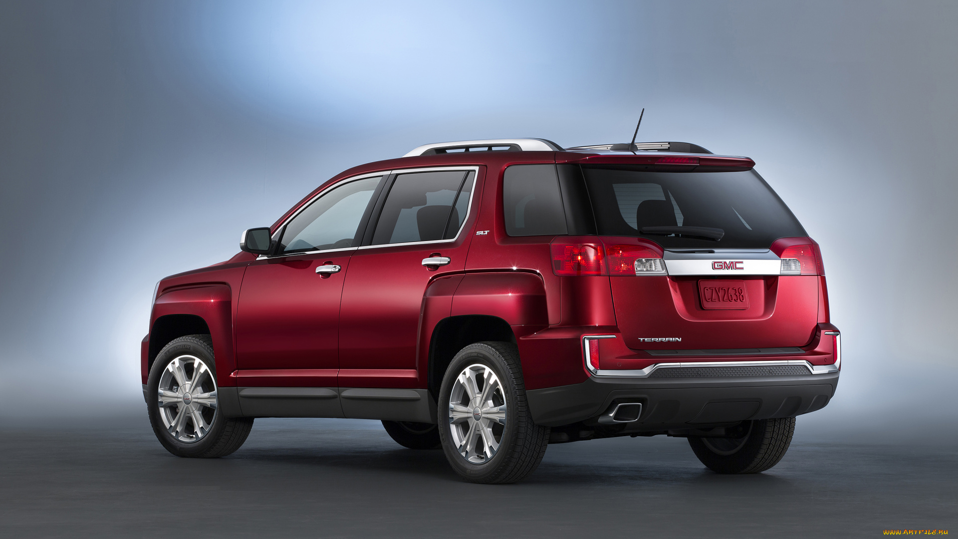 автомобили, gm-gmc, terrain, gmc, красный, 2016г
