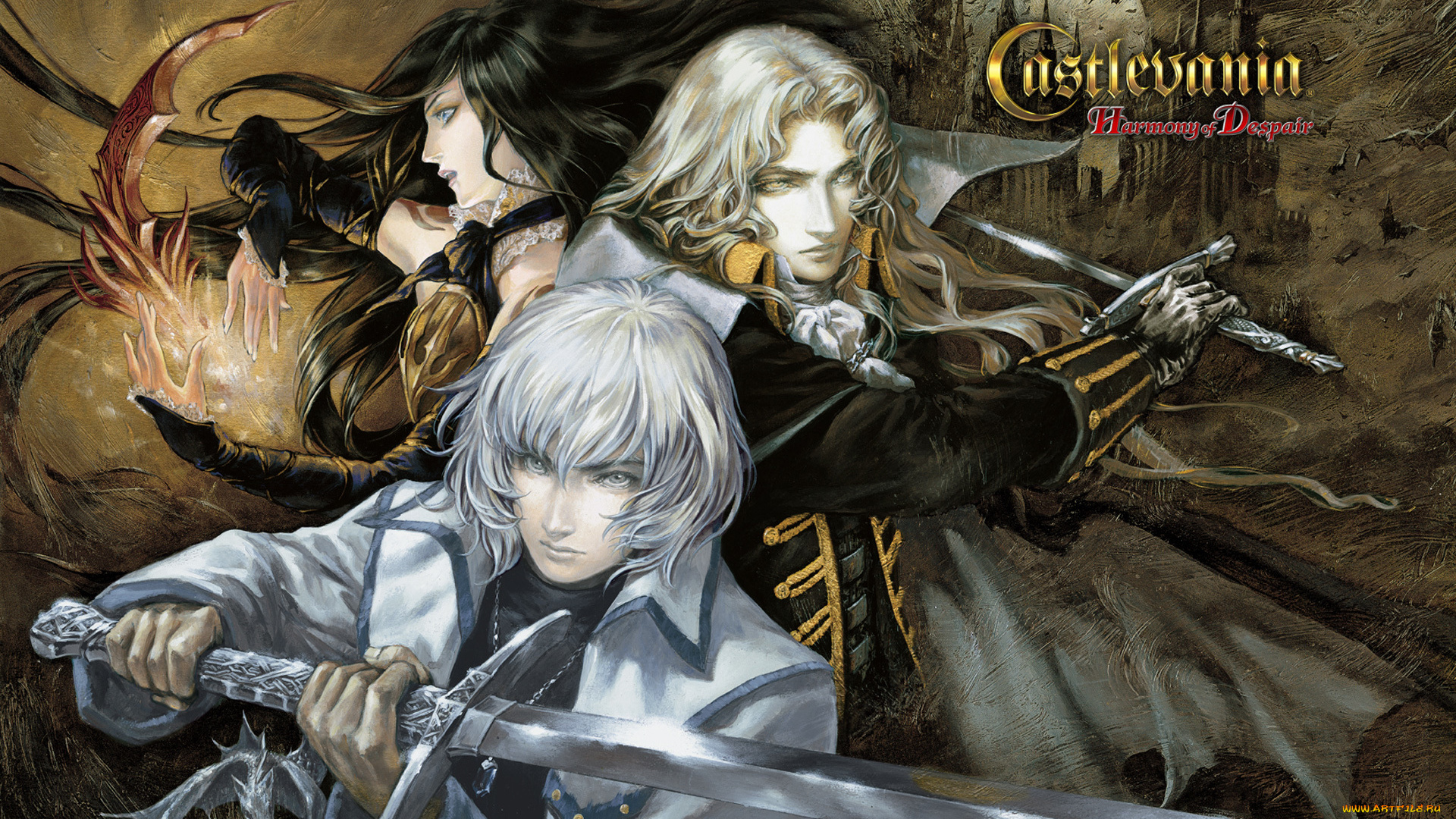 видео, игры, castlevania, judgment, оружие, девушка, парни, castlevania, harmony, of, despair