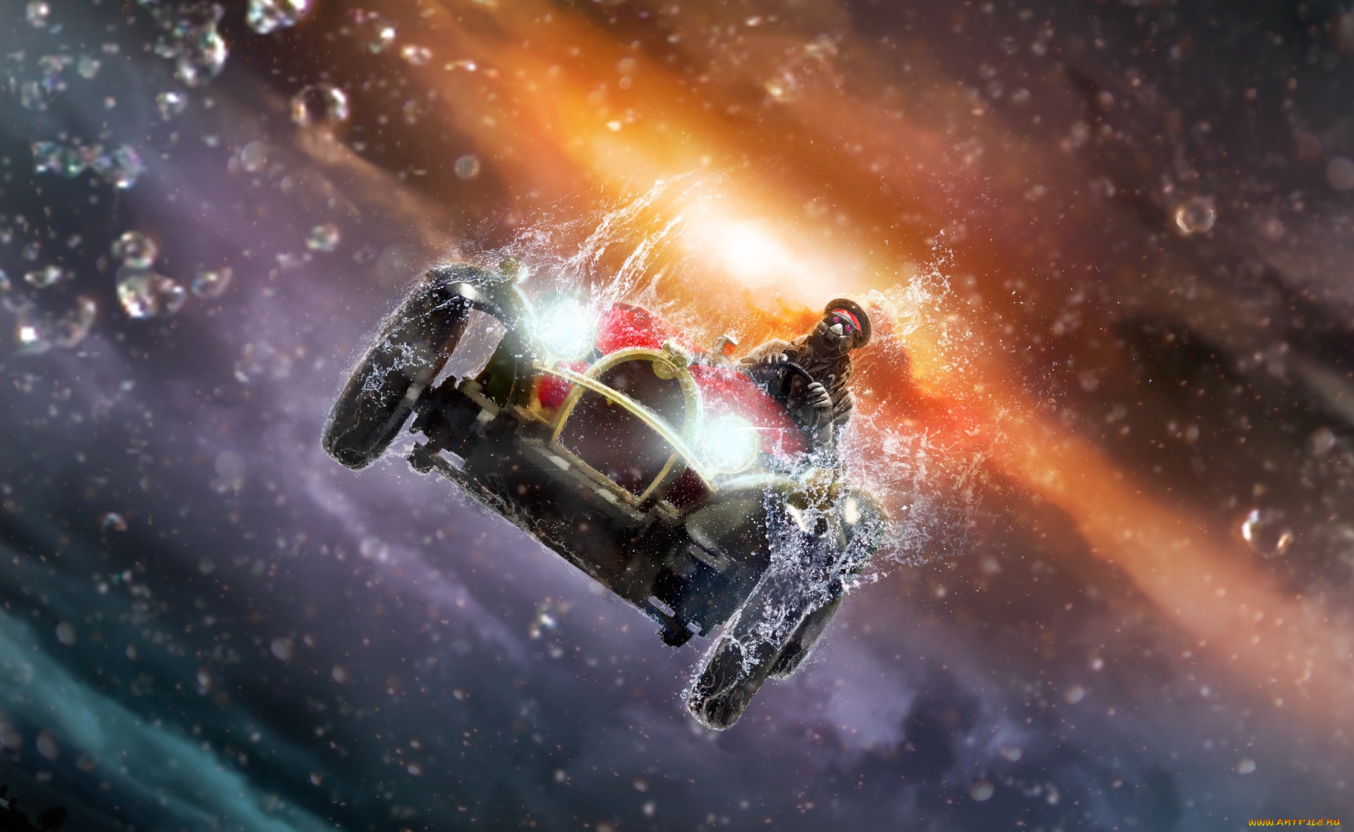 фэнтези, романтика, апокалипсиса, капитан, вода, капли, брызги, romantically, apocalyptic, alexiuss, машина, романтика, апокалипсиса, человек, противогаз, автомобиль