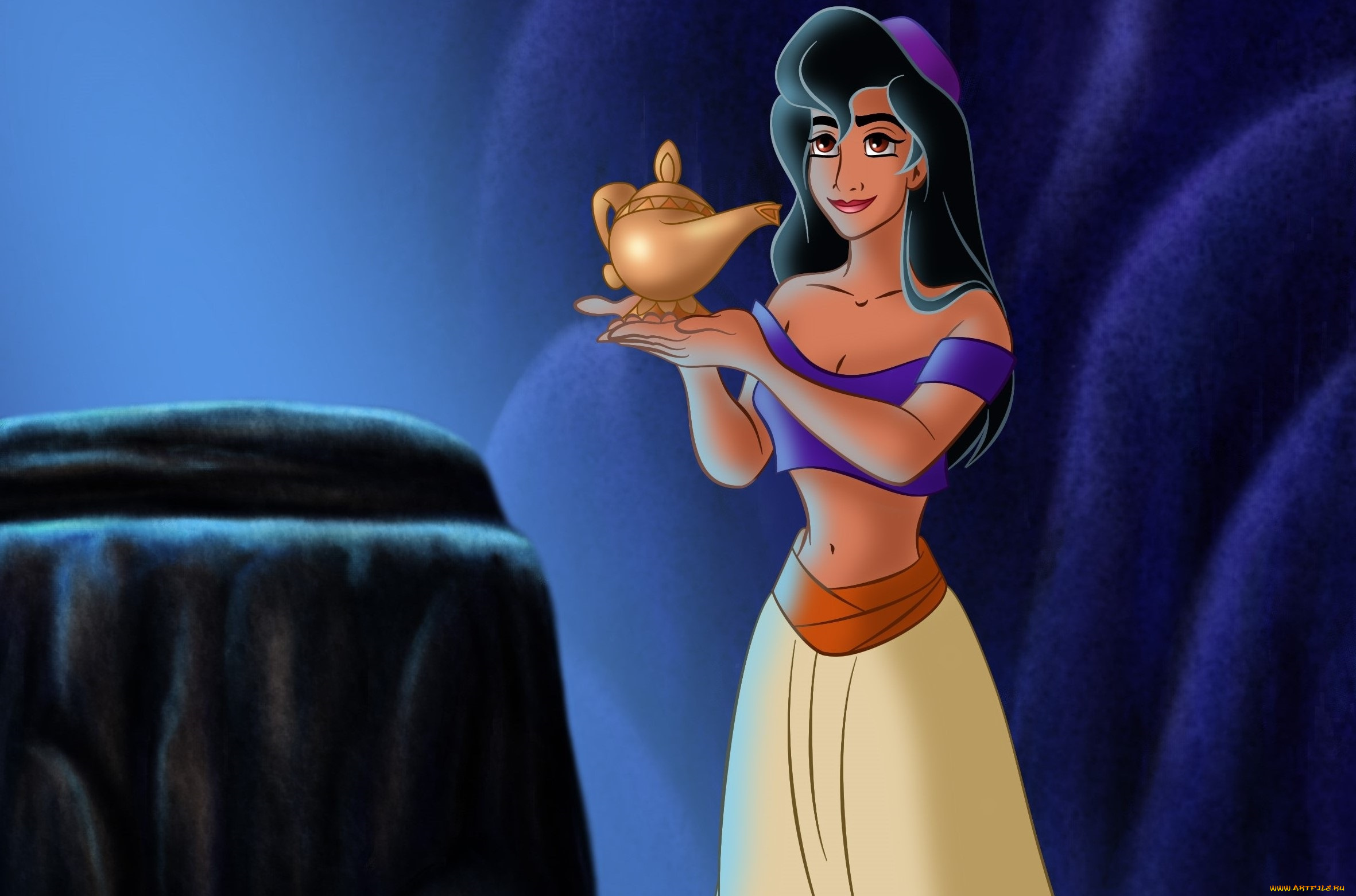 векторная, графика, графика, , graphics, девушка, джин, фон, взгляд