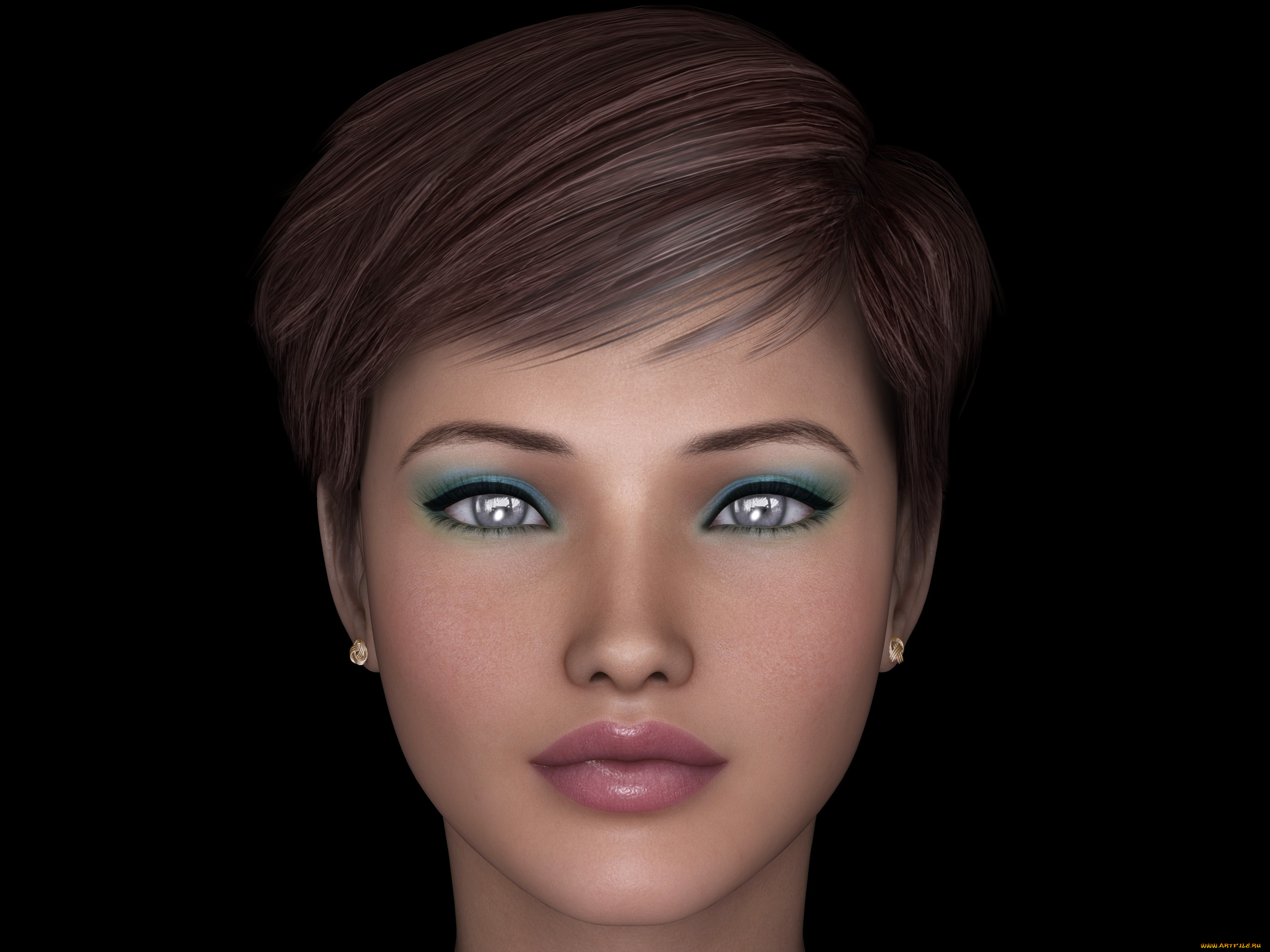 3д, графика, портрет, , portraits, фон, взгляд, девушка