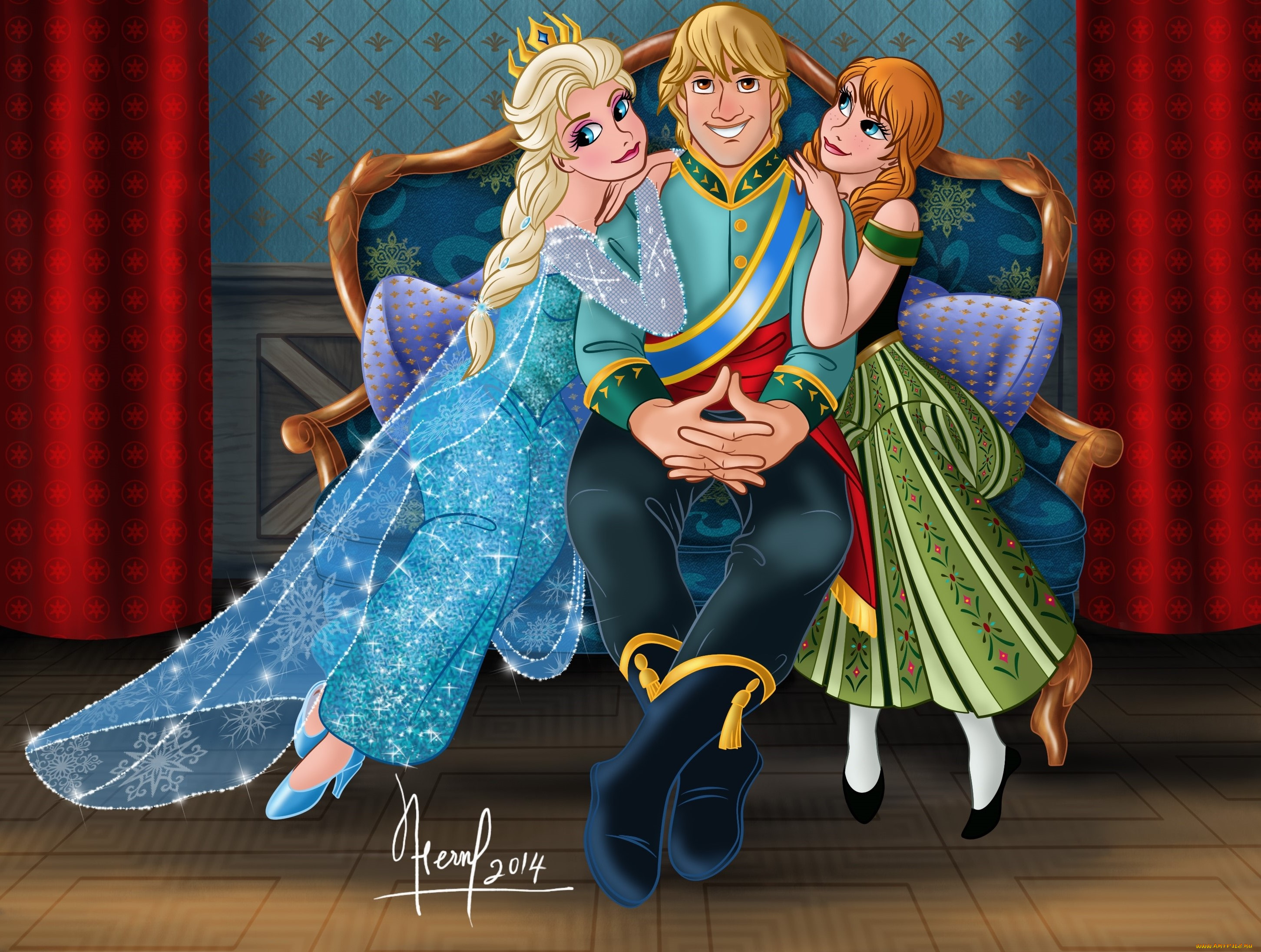 векторная, графика, мультфильмы, , cartoons, парень, фон, девушки, взгляд