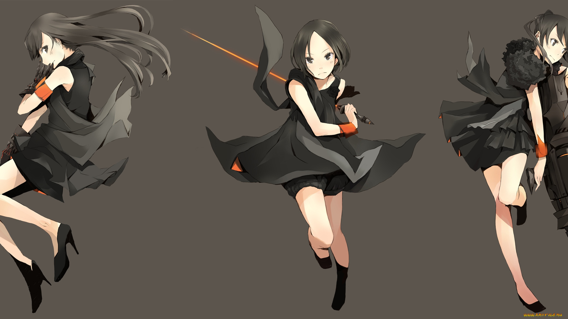 аниме, оружие, , техника, , технологии, девушки