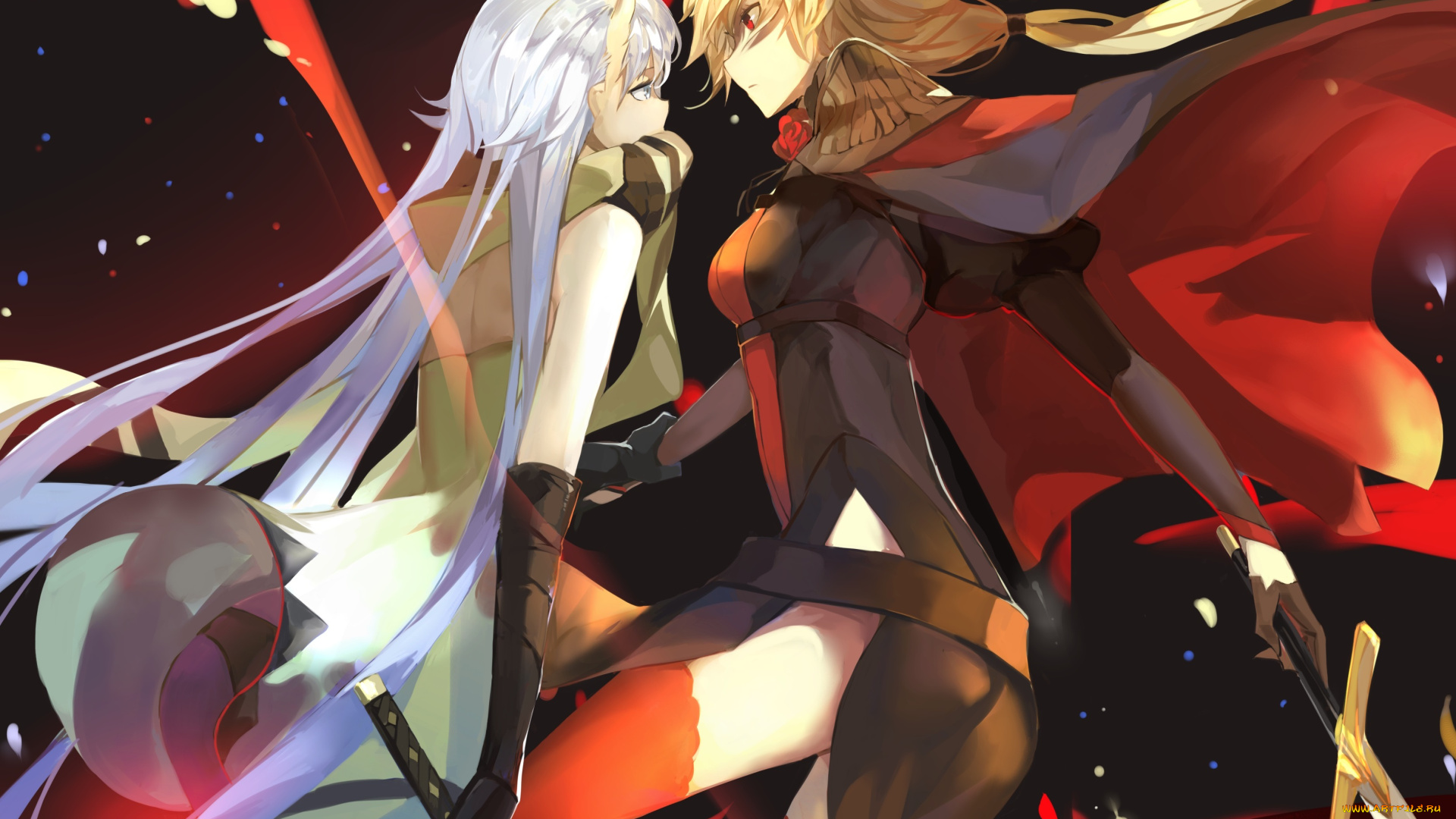 аниме, pixiv, fantasia, девушки