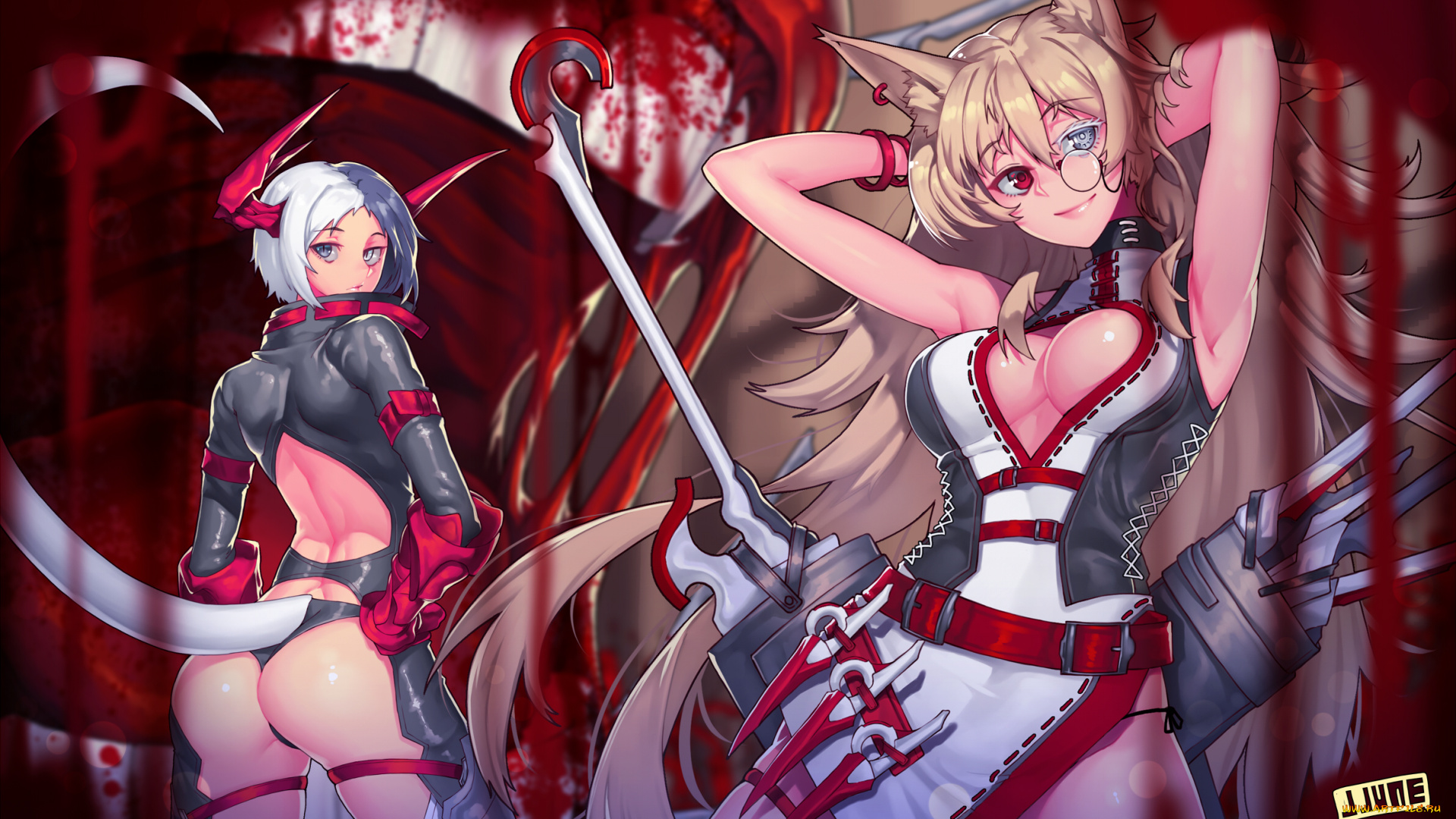 аниме, pixiv, fantasia, девушки, арт