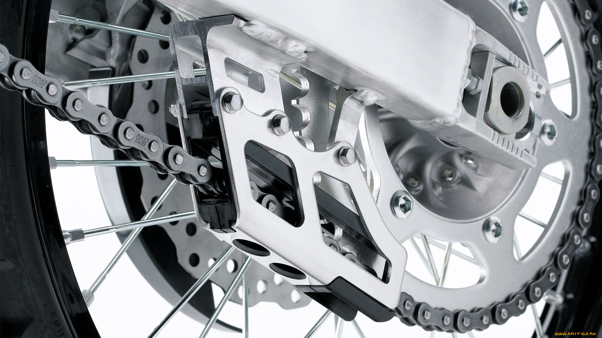 мотоциклы, другое, фрагмент, колесо, маятник, цепь, хром