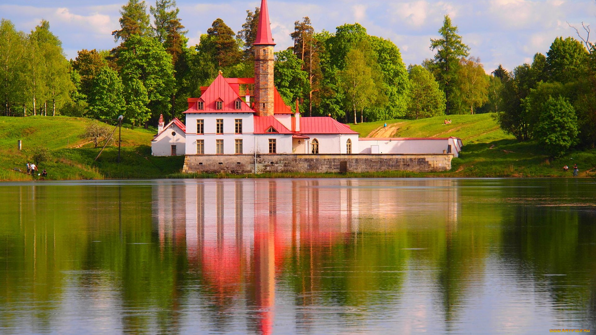 приоратский, дворец, города, -, исторические, , архитектурные, памятники, гатчина, приоратский, дворец