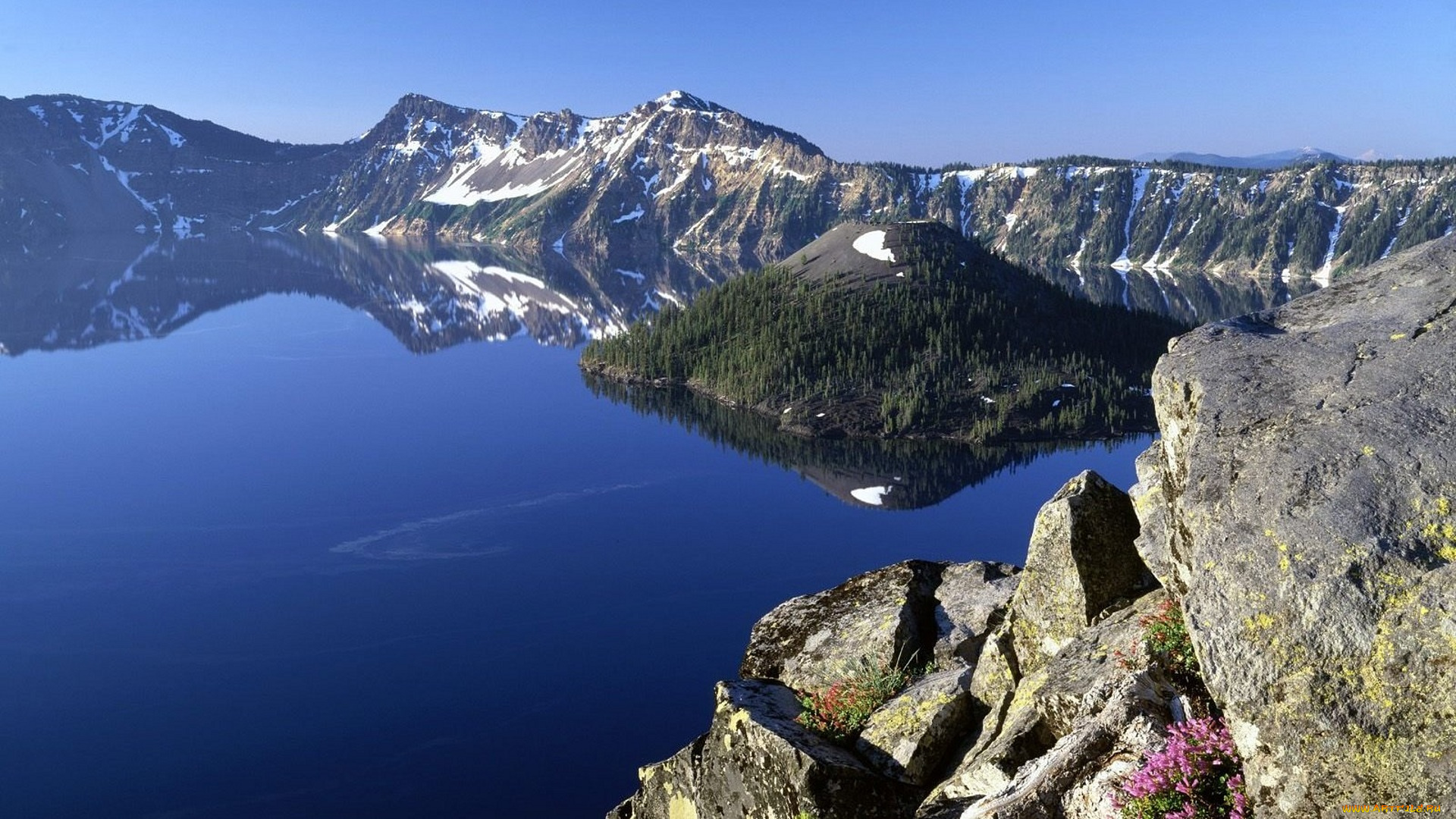 природа, реки, озера, горы, озеро, камни, деревья, остров